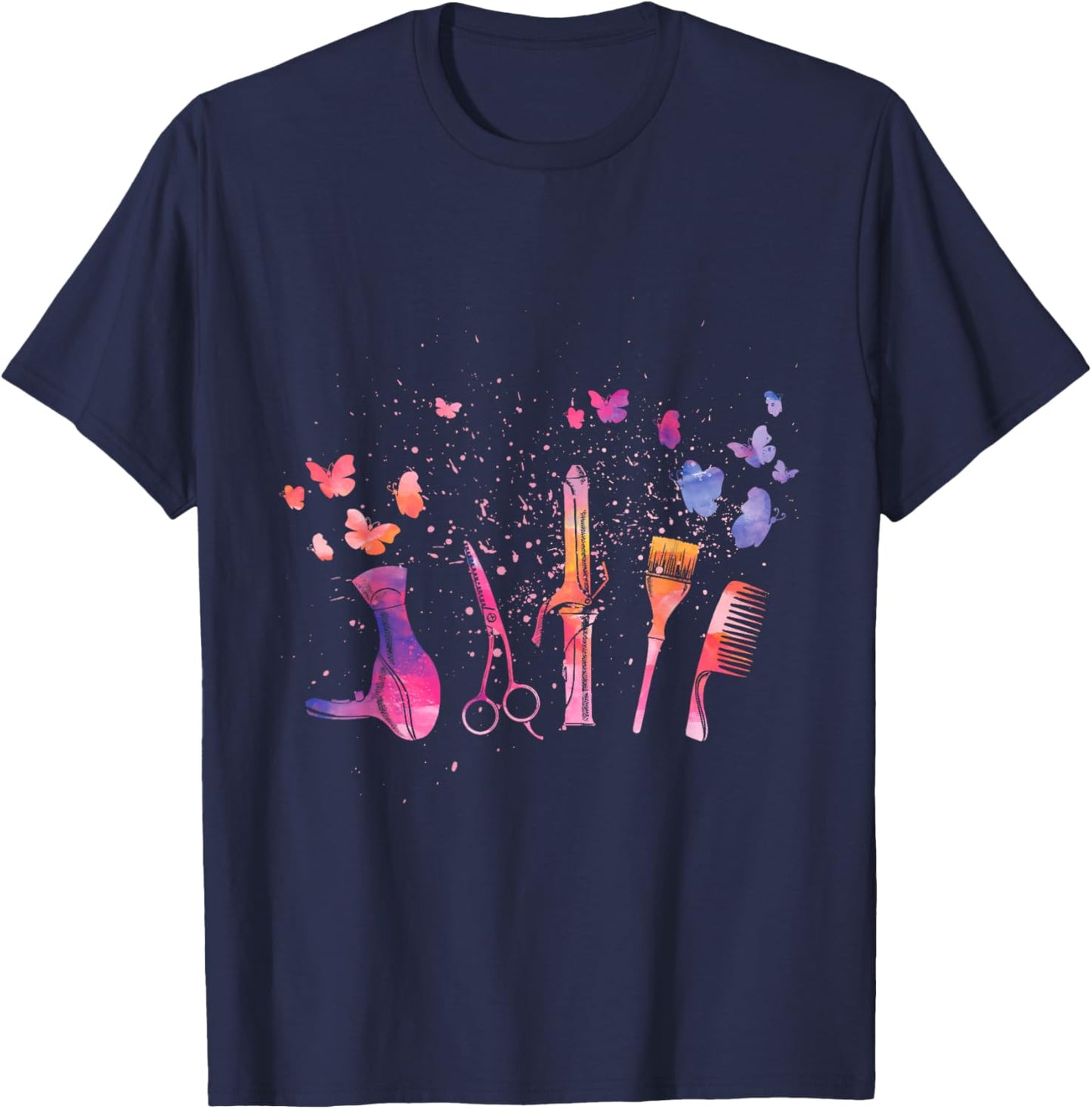 Hair Stylist Hairdresser Tools Makeup Artist & Hairstylist T-Shirt - T-Shirt | Navy