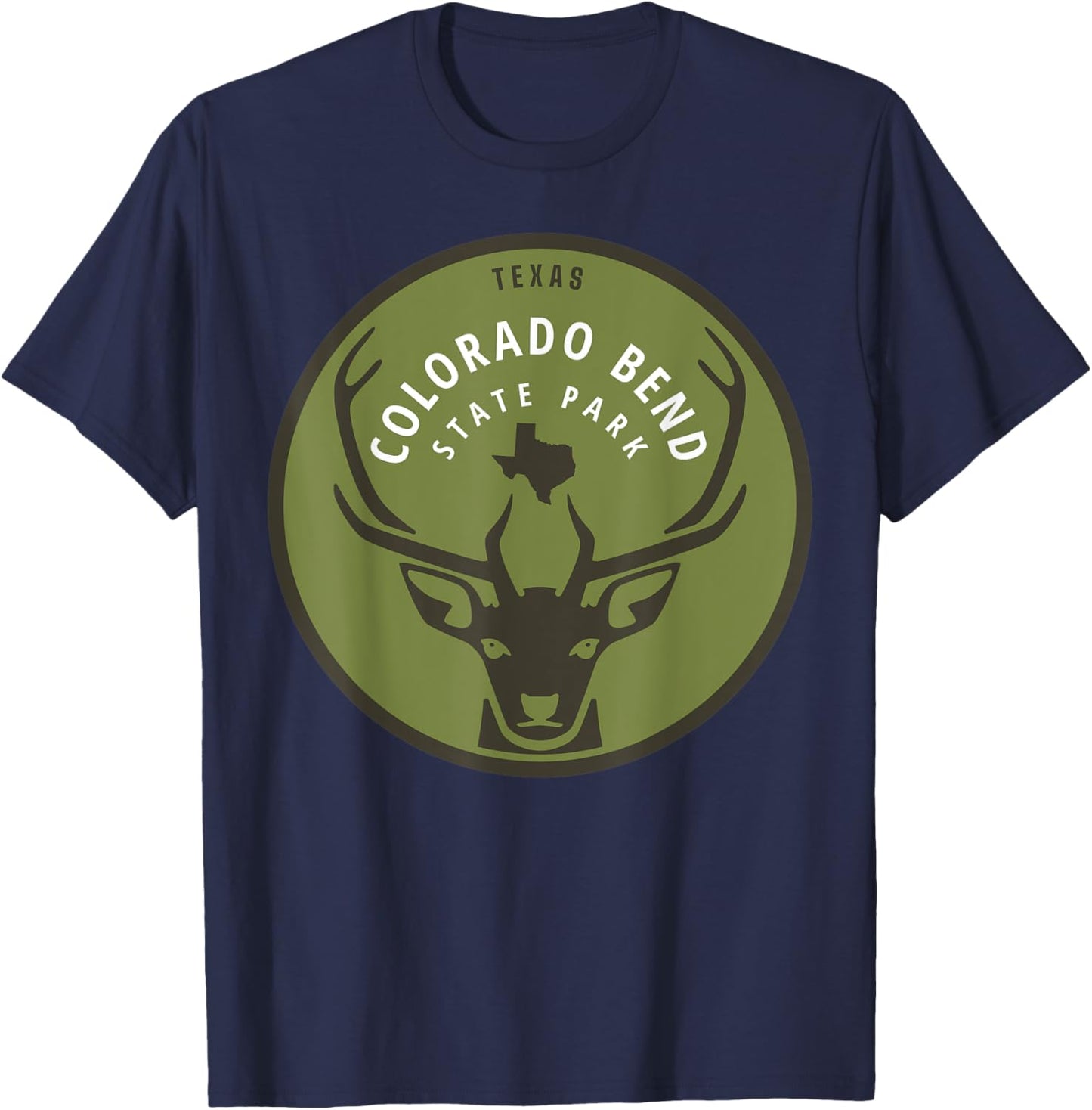 Colorado Bend State Park Texas TX Outdoors Deer T-Shirt - T-Shirt | Navy