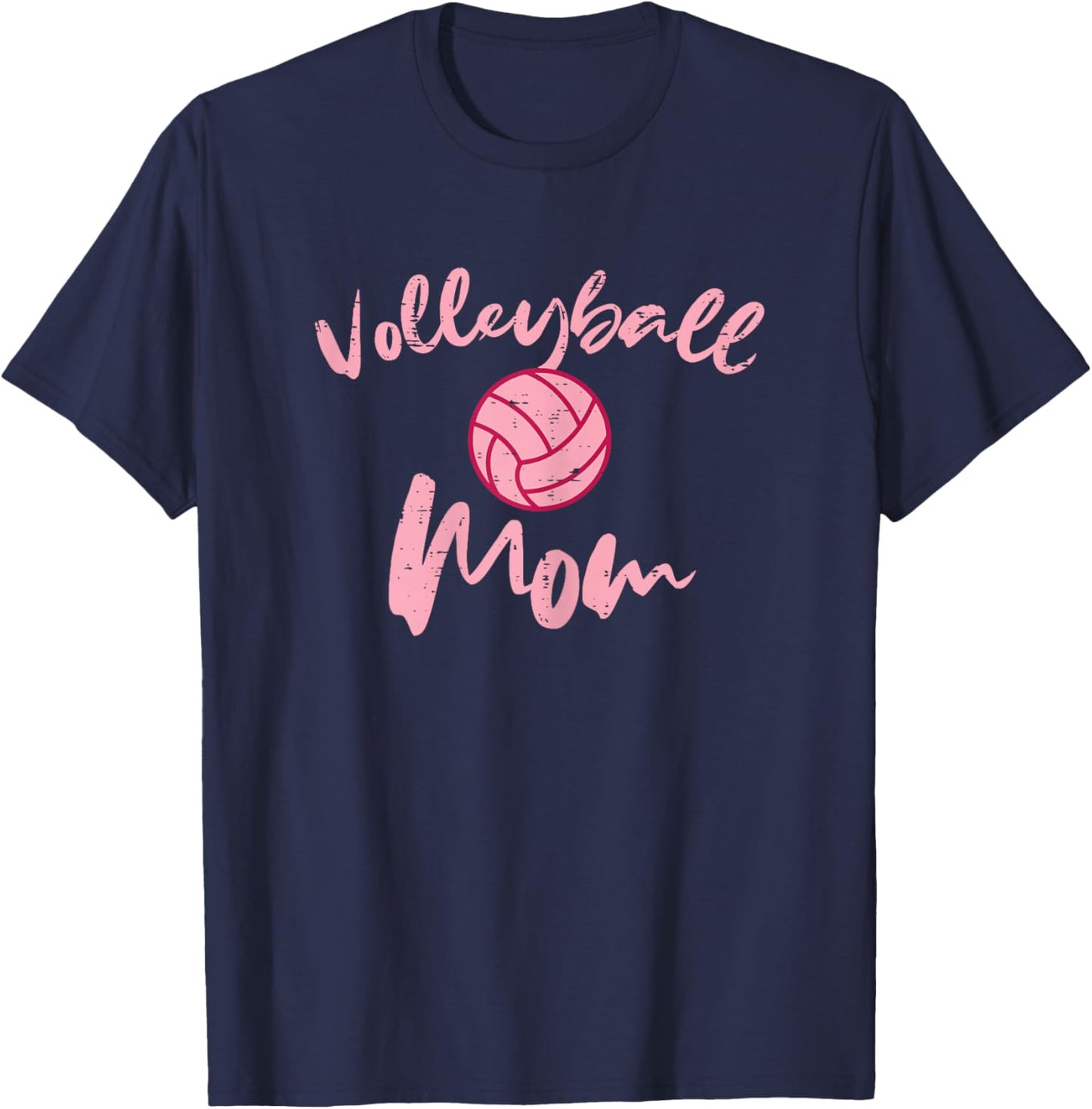 Volleyball Mom Cute Mothers Day Sports Mama Mommy Women T-Shirt - T-Shirt | Navy