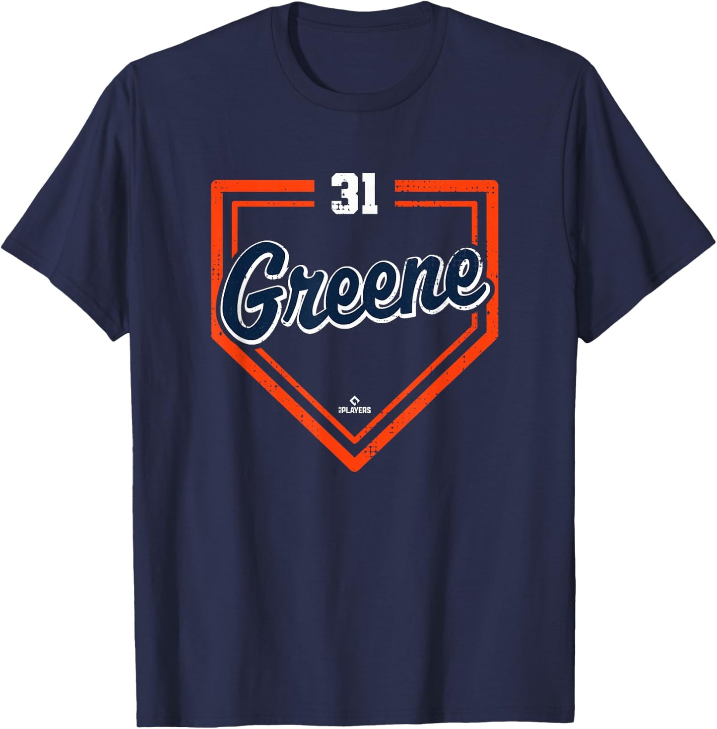 Home Plate Gameday Riley Greene Detroit MLBPA T-Shirt - T-Shirt | Navy