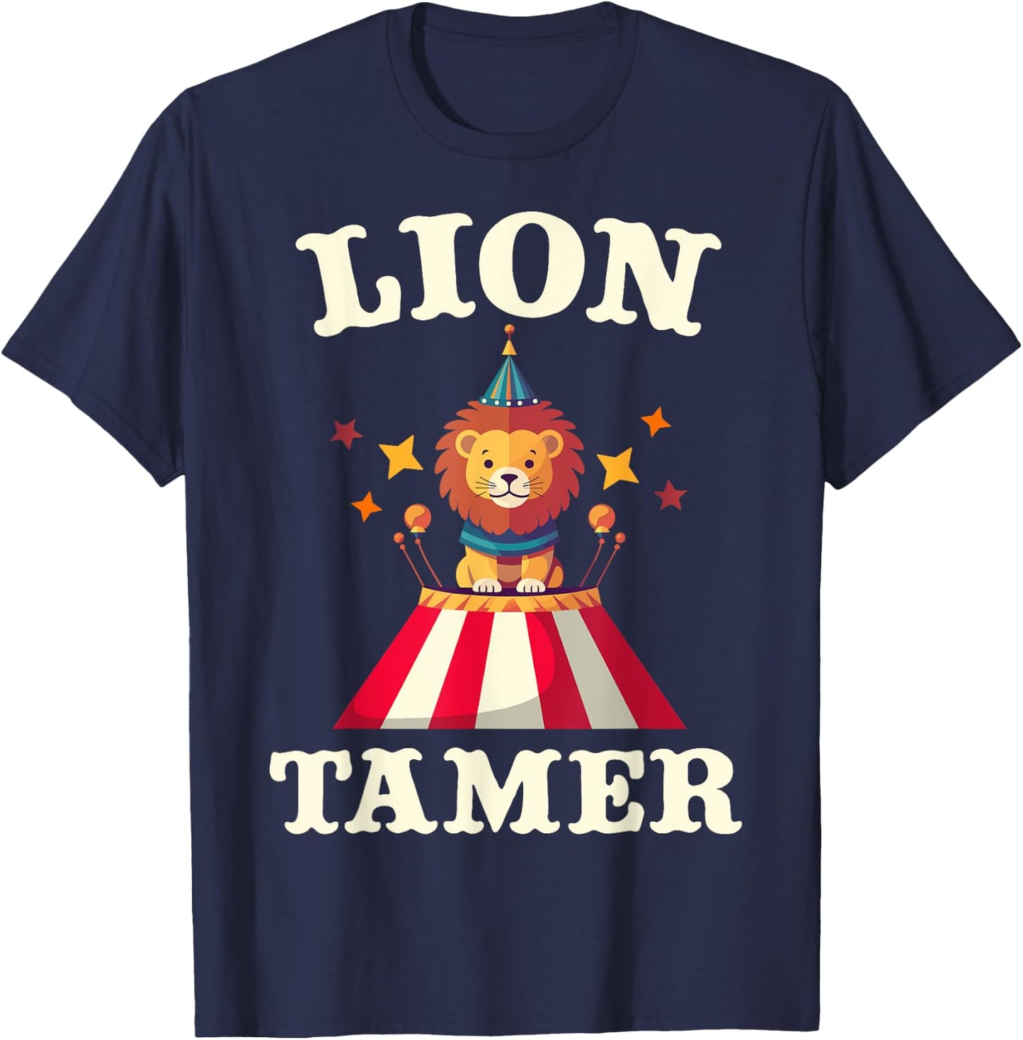 Lion Tamer Funny Kids Circus Costume Party Matching Carnival T-Shirt - T-Shirt | Navy