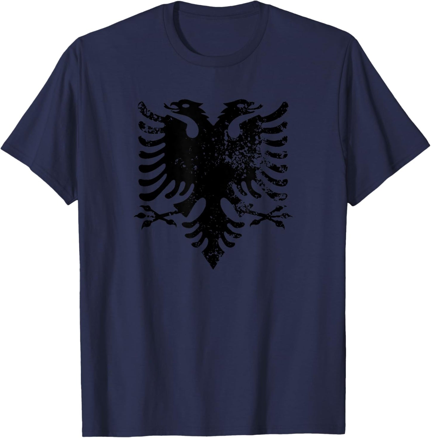 Albanian Shirt Eagle Albania Flag T-Shirt - T-Shirt | Navy