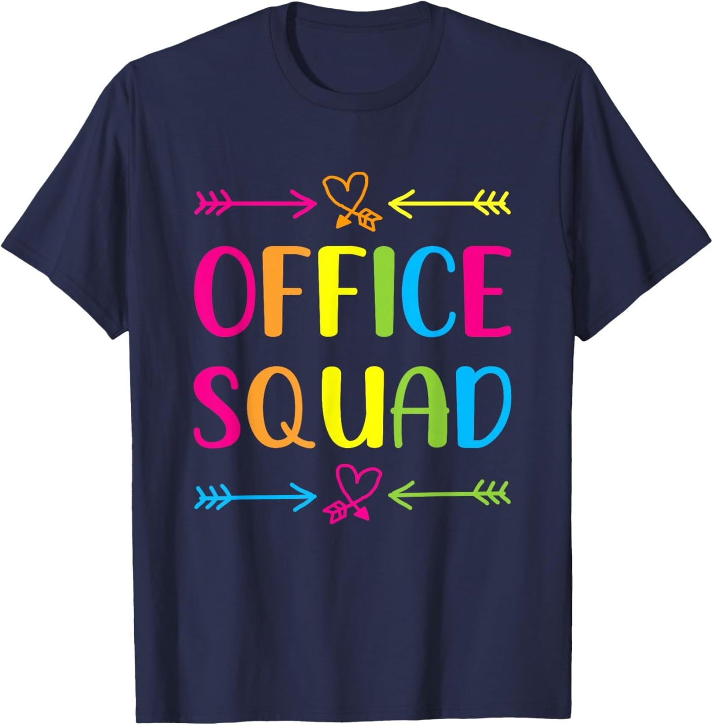 Office Squad Administrative Assistant School Secretary T-Shirt - T-Shirt | Navy