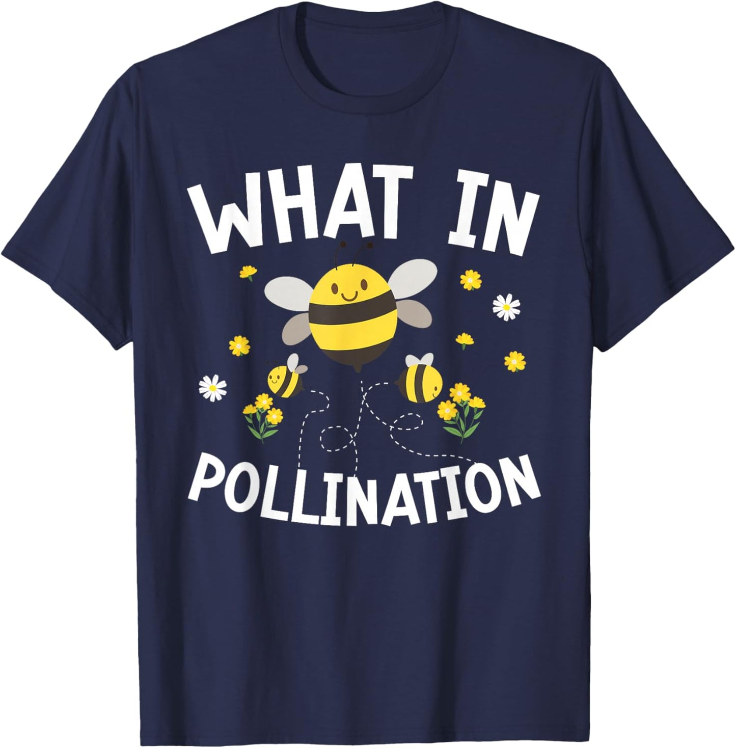 What In Pollination Bee Queen T-Shirt - T-Shirt | Navy