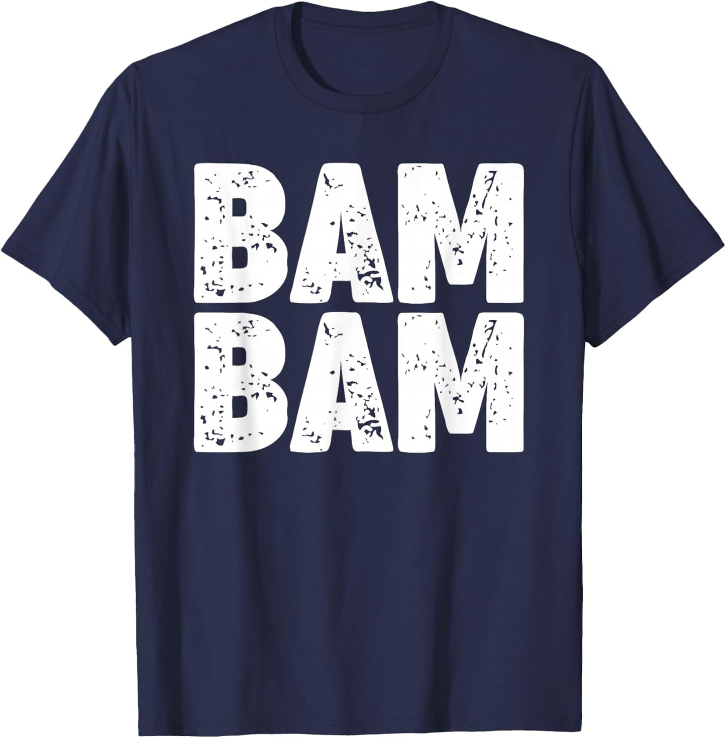 Miftees -Youth Black Small Classic Fit Bam Bam T-Shirt - T-Shirt | Navy