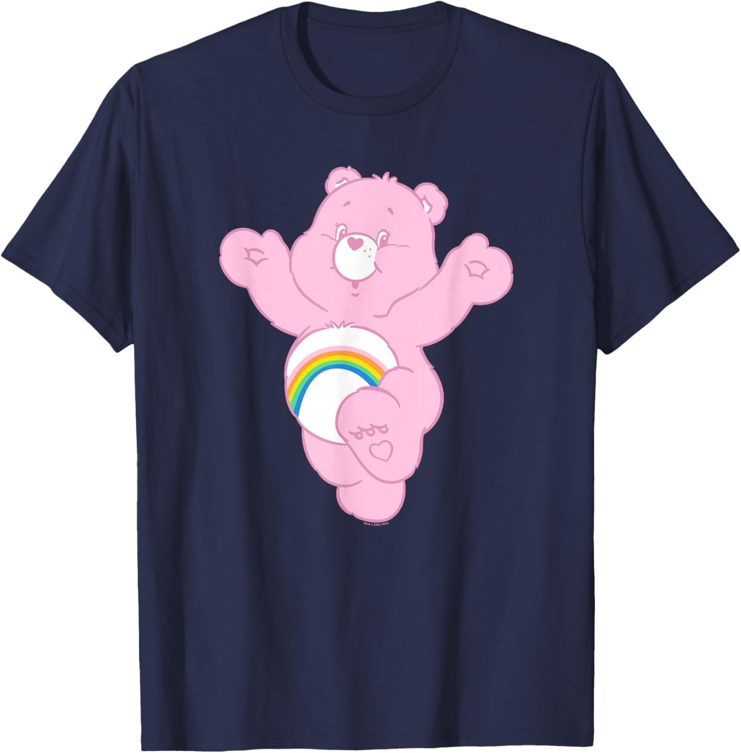 Care Bears Cheer Bear Classic Vintage Big Hug Portrait T-Shirt - T-Shirt | Navy