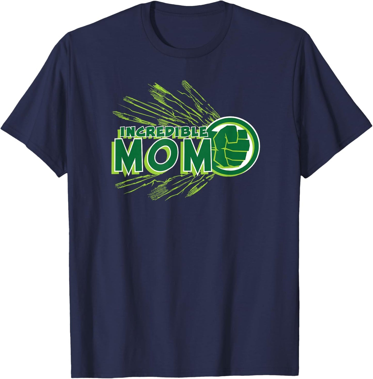 Marvel Hulk Incredible Mom Family Trip Vacation Mother's Day T-Shirt - T-Shirt | Navy