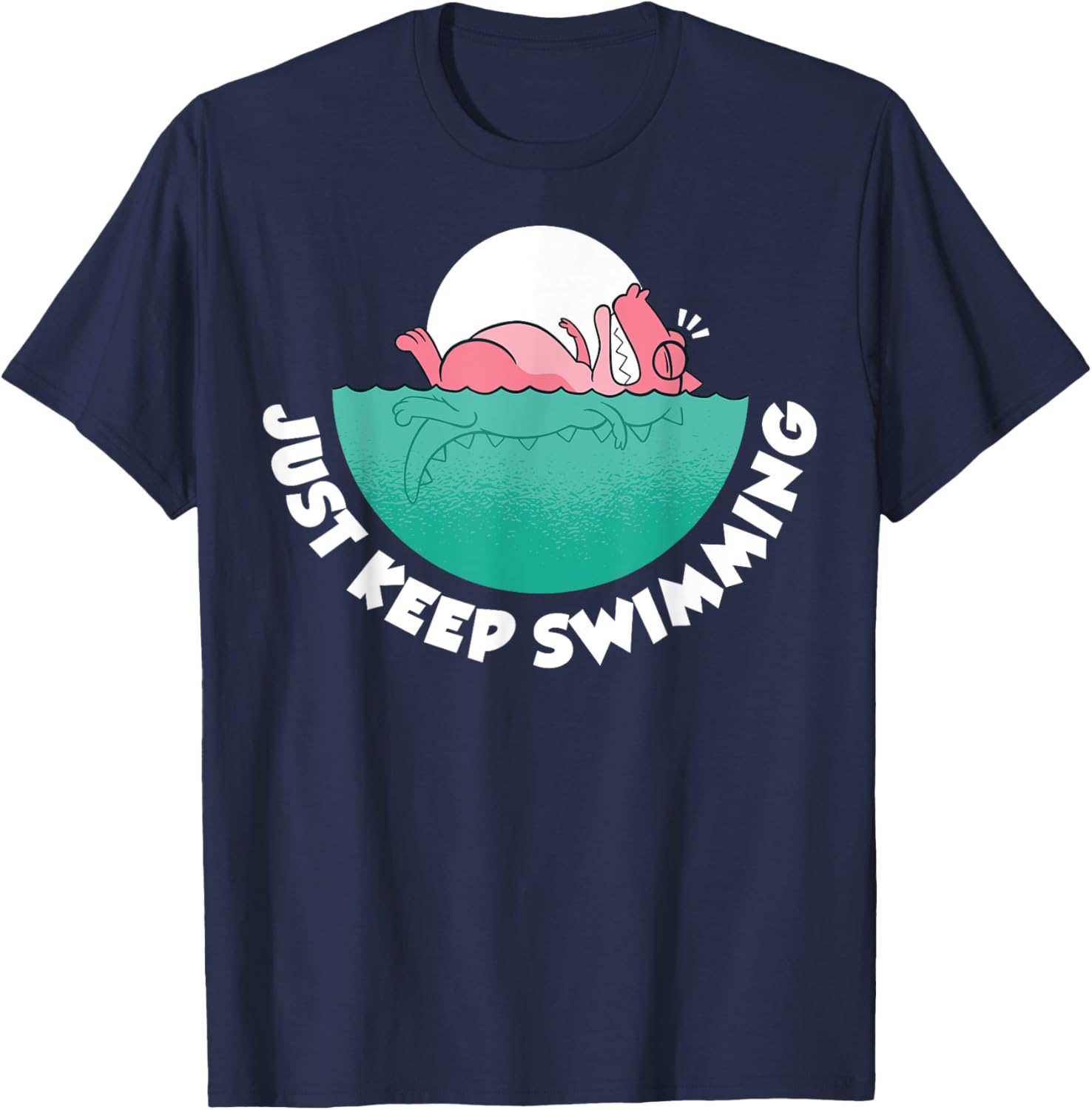 Just Keep Swimming T-Shirt - T-Shirt | Navy