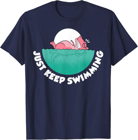 Just Keep Swimming T-Shirt - T-Shirt | Navy