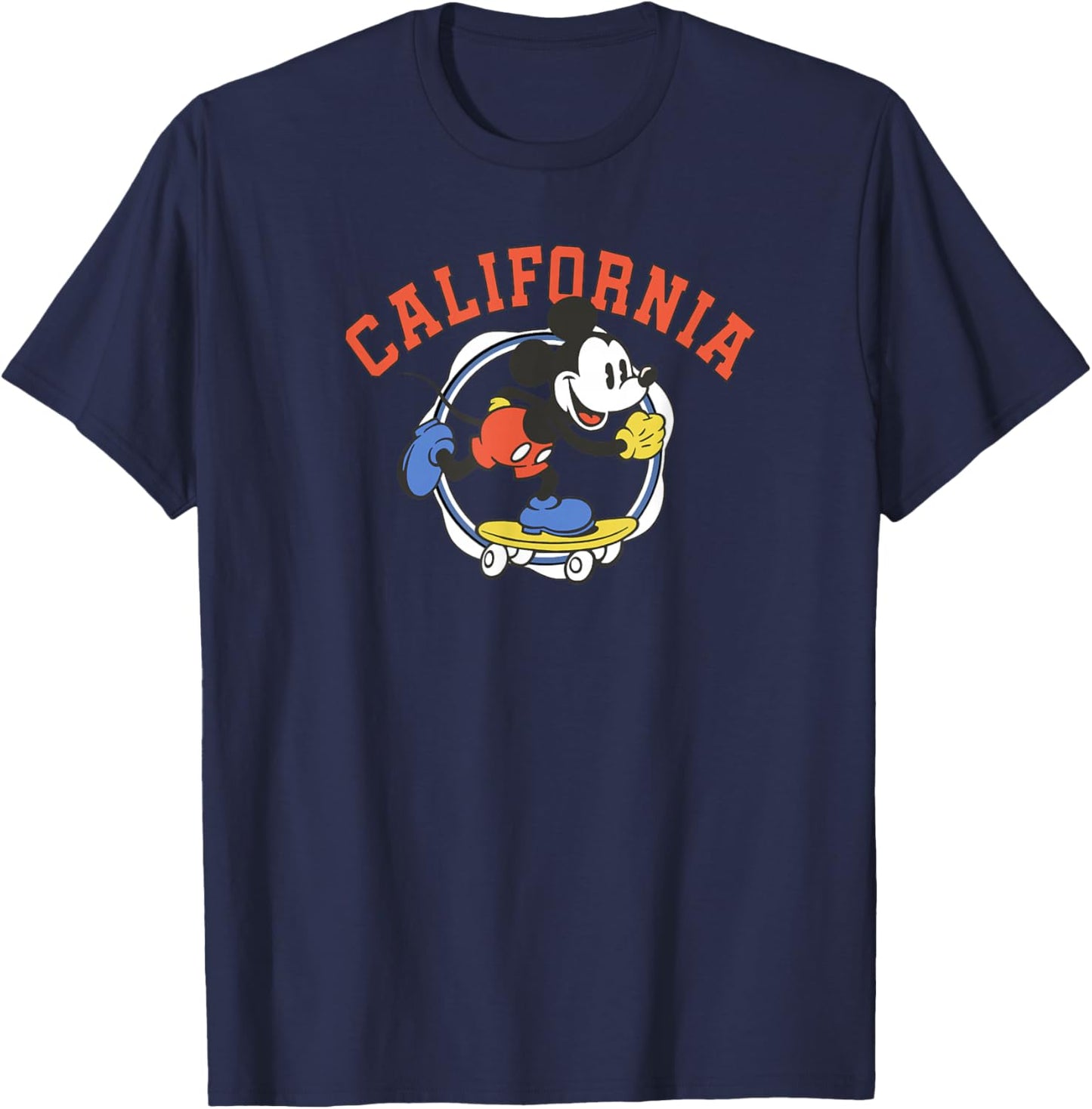 Disney Mickey and Friends Mickey California Skating T-Shirt - T-Shirt | Navy