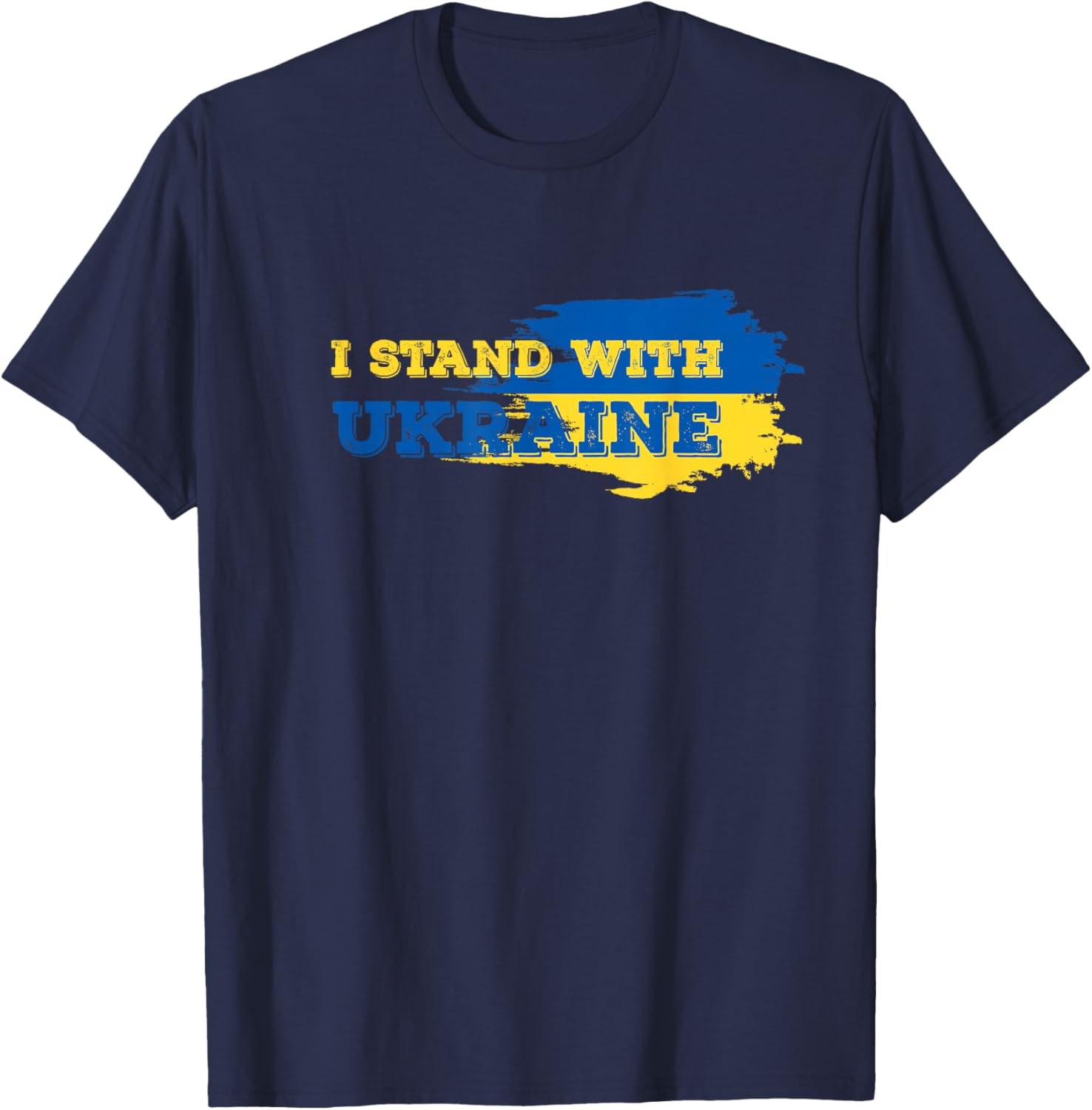 I Stand with Ukraine Patriot T-Shirt - T-Shirt | Navy