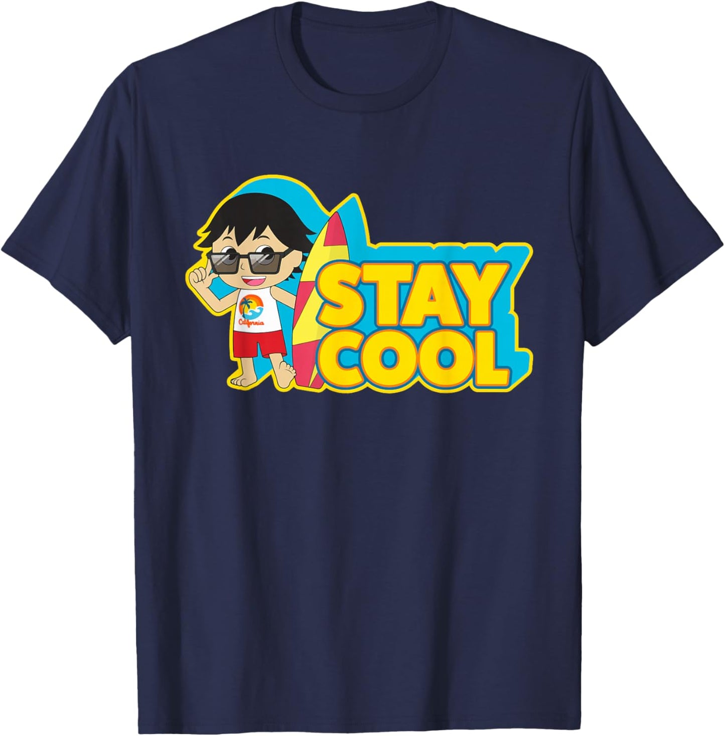Ryan's World Surfer Ryan T-Shirt - T-Shirt | Navy