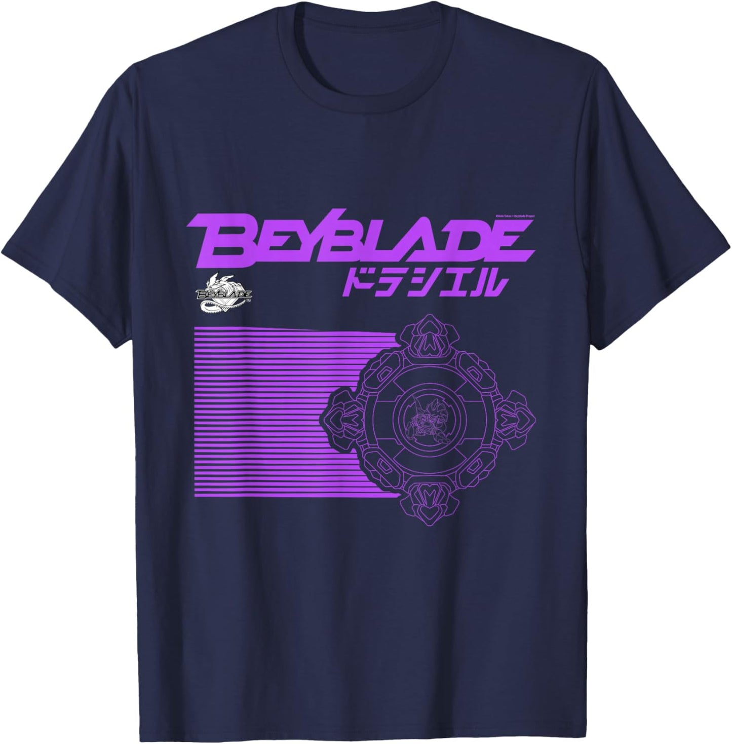 Beyblade Draciel T-Shirt - T-Shirt | Navy