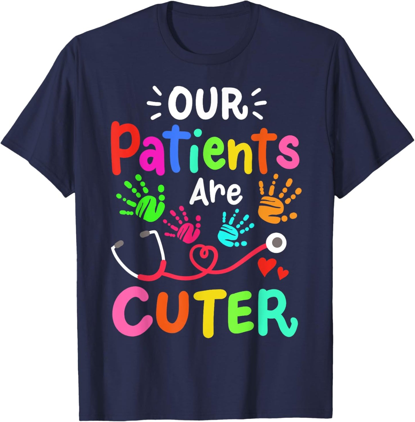 Pediatrician Pediatric Doctor Pediatric Nurse T-Shirt - T-Shirt | Navy