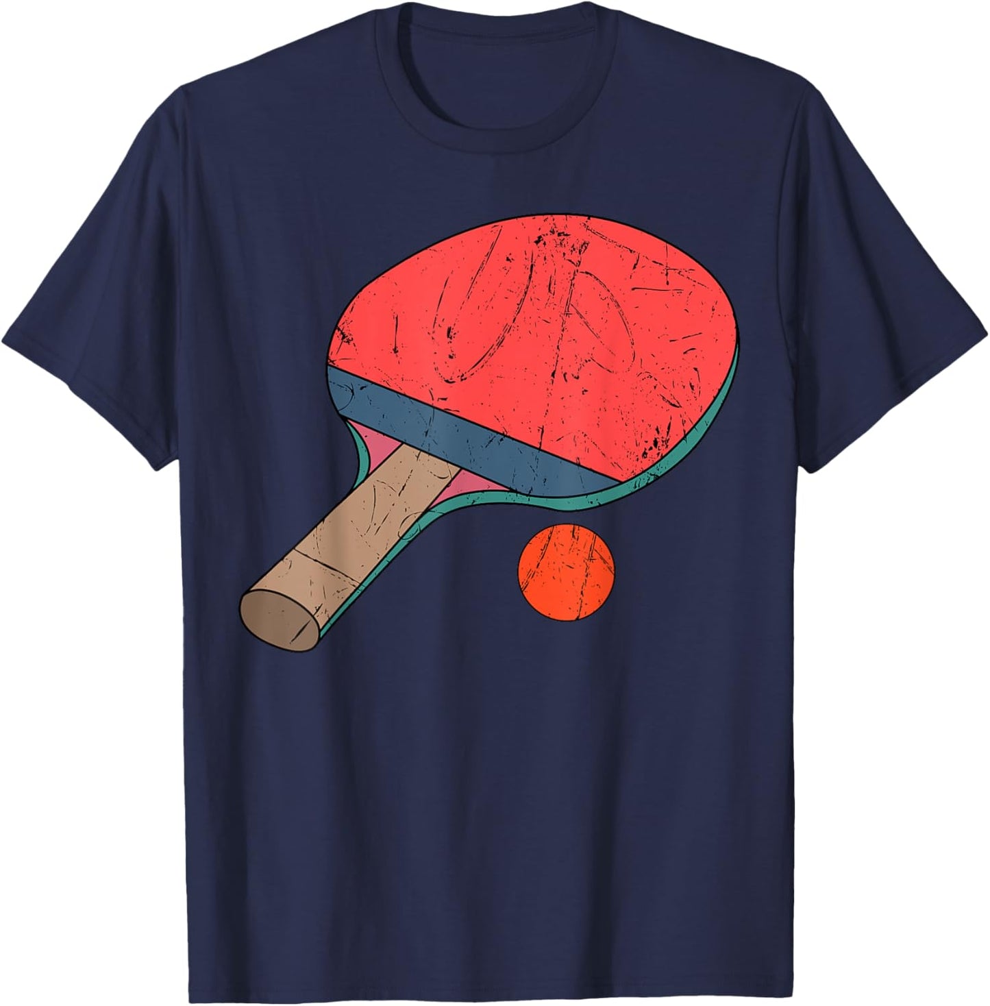 Table Tennis Retro Vintage Ping-pong Lover T-Shirt - T-Shirt | Navy