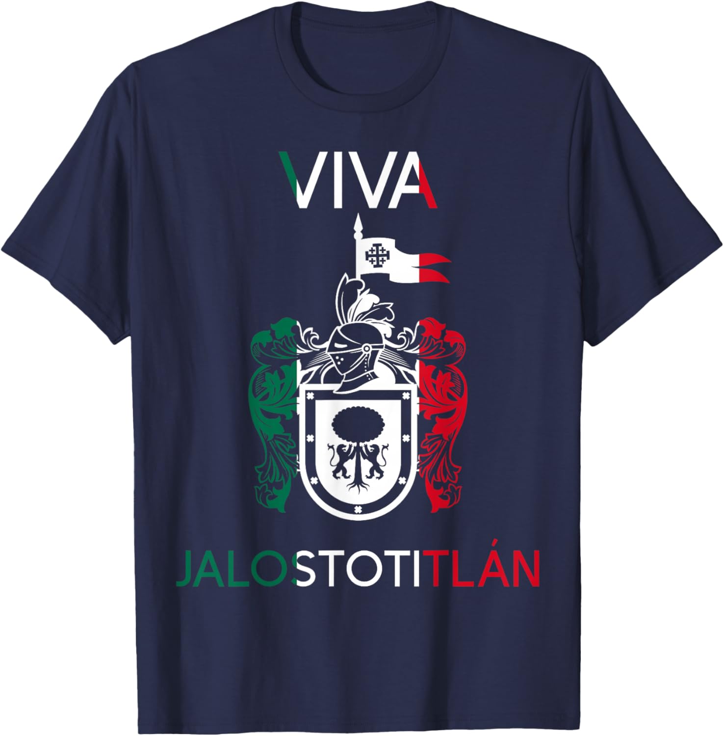 Viva Jalostotitlán Jalisco Estado De Mexico Escudo Eagle T-Shirt - T-Shirt | Navy
