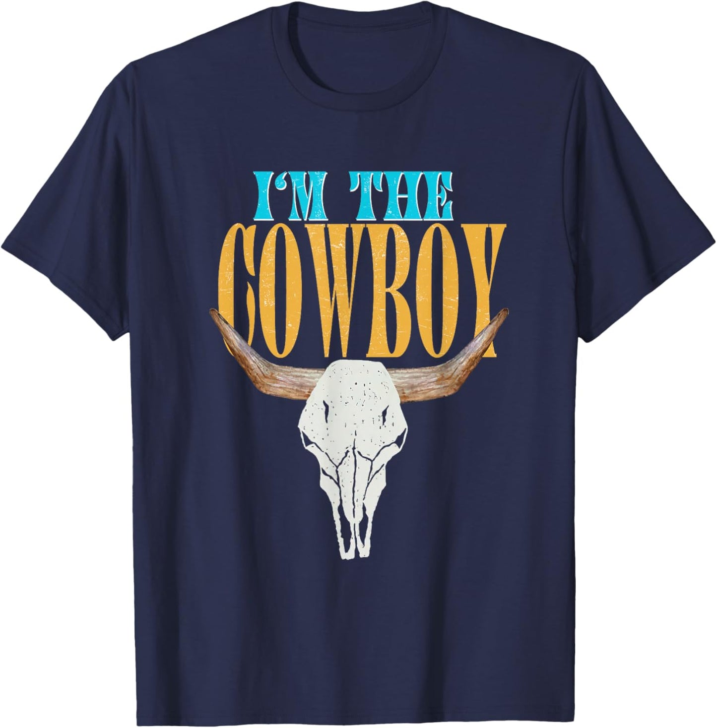 Country Couple Matching Outfits Cowgirls I'm The Cowboys T-Shirt - T-Shirt | Navy