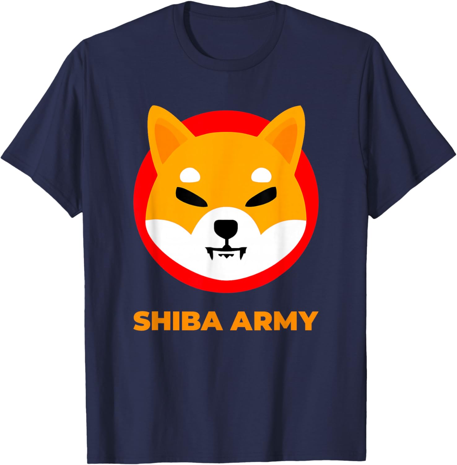 Shiba Inu Coin Crypto Token Cryptocurrency Wallet Shiba Army T-Shirt - T-Shirt | Navy