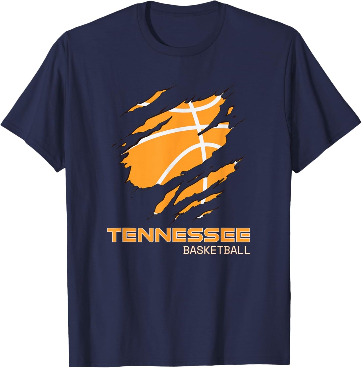 The Volunteer State Fan Tennesseean Tennessee Basketball T-Shirt - T-Shirt | Navy