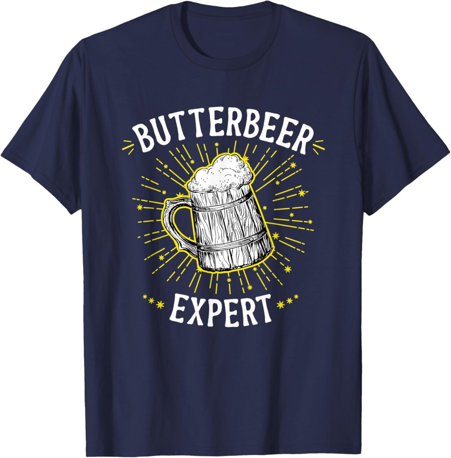 Butterbeer Expert - Butterscotch Beer T-Shirt - T-Shirt | Navy