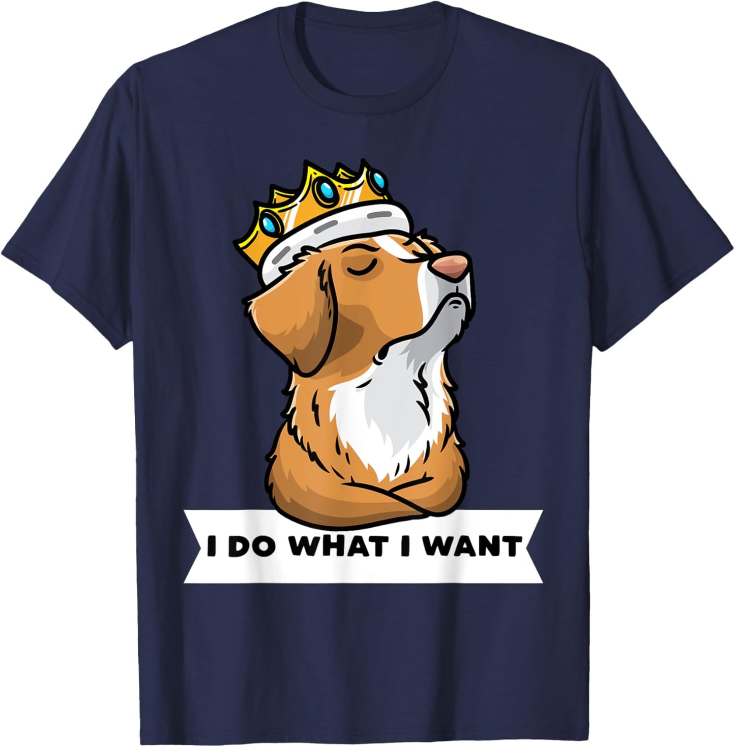 Nova Scotia Duck Tolling Retriever Dog Women Kids T-Shirt - T-Shirt | Navy