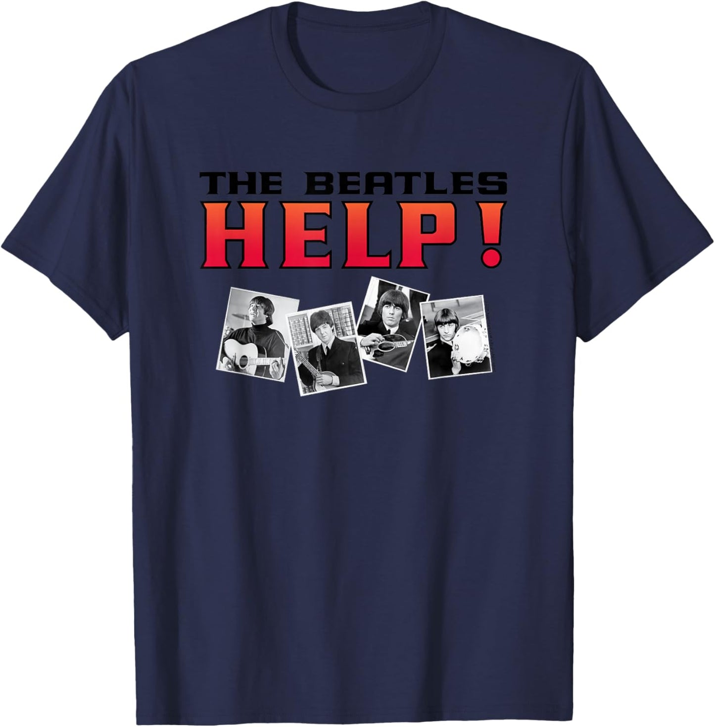 The Beatles Help! T-Shirt - T-Shirt | Navy