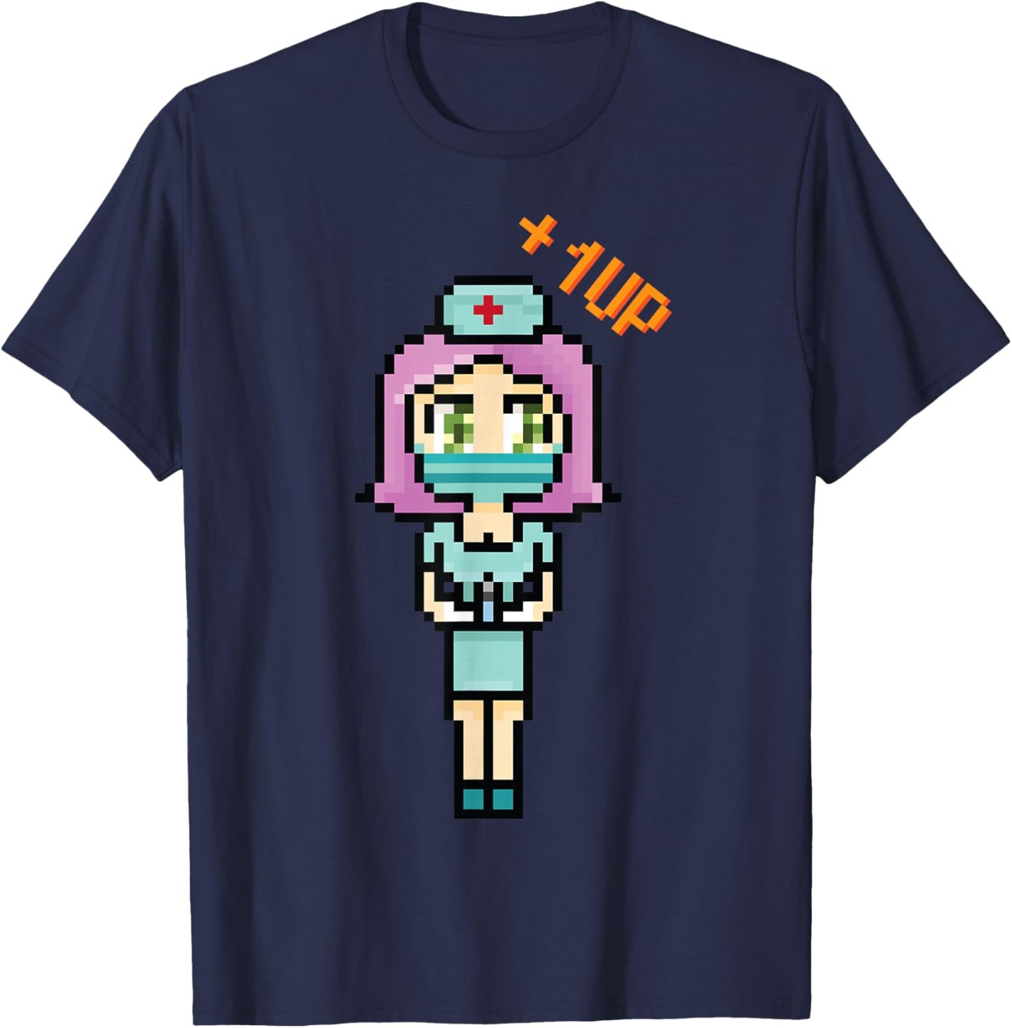 Anime Kawaii - Pixelize Nurse - Japanese Aesthetics - Otaku T-Shirt - T-Shirt | Navy