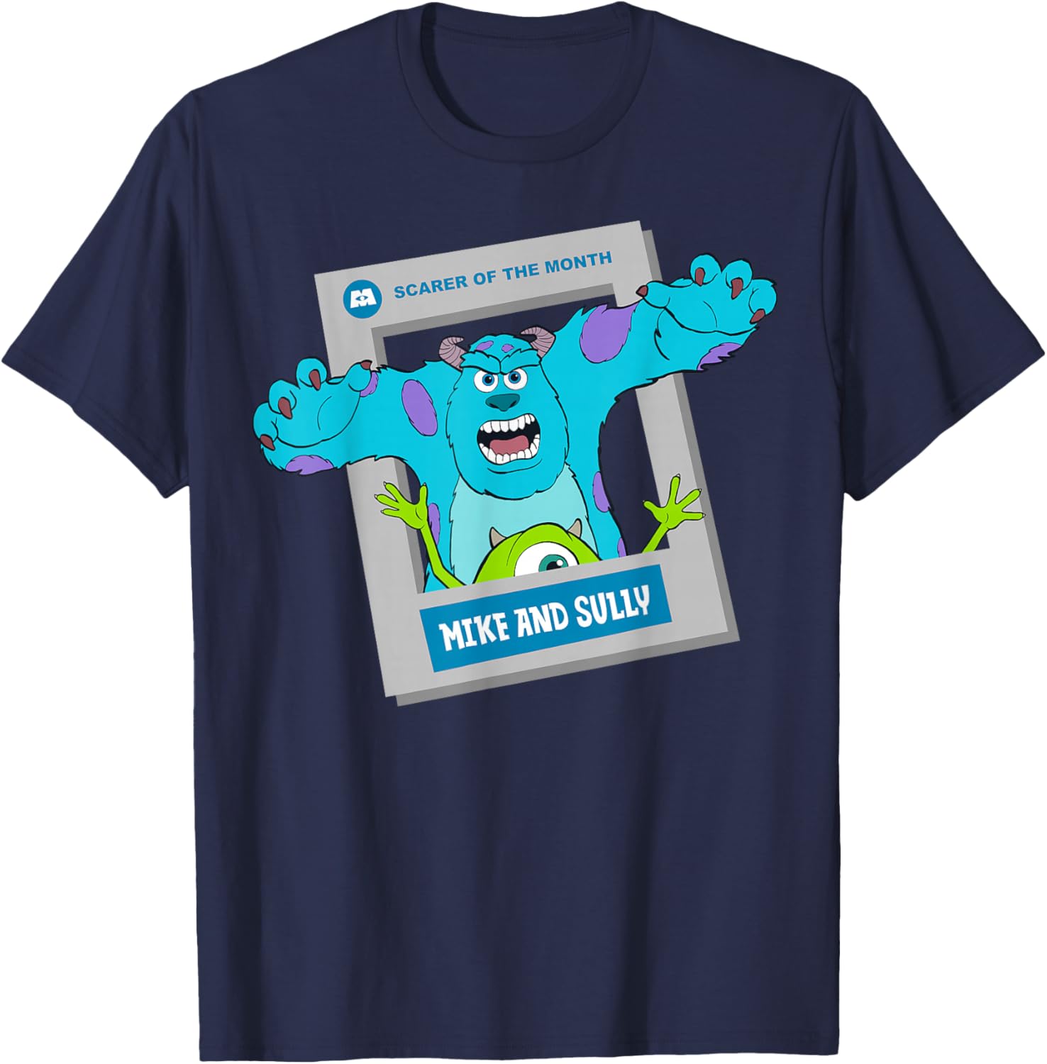Disney/Pixar Monsters, Inc. Mike Sully Scarer of the Month T-Shirt - T-Shirt | Navy