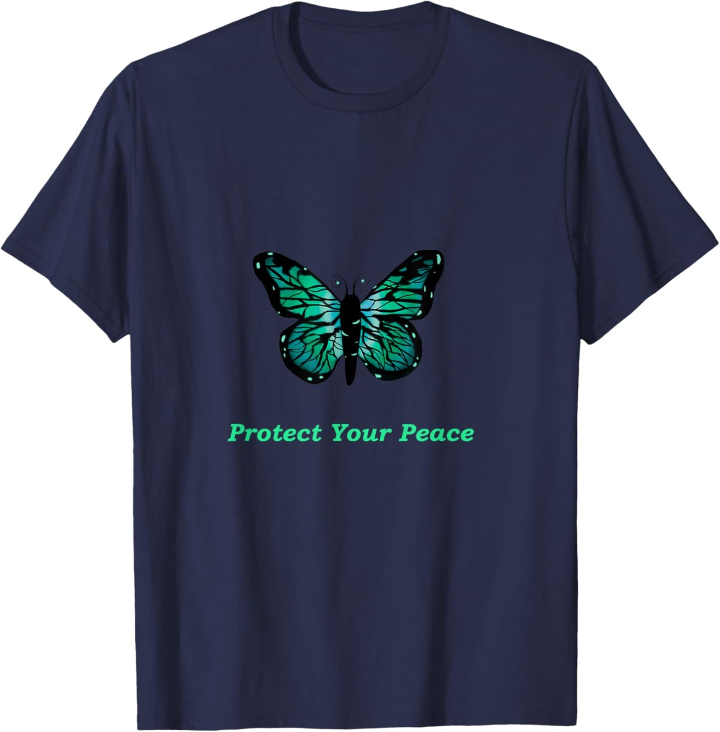 Protect Your Peace, honey!!! T-Shirt - T-Shirt | Navy
