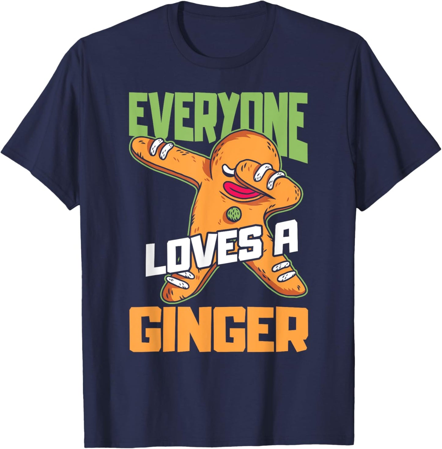 Everyone Loves a Ginger Vintage Christmas T-Shirt - T-Shirt | Navy