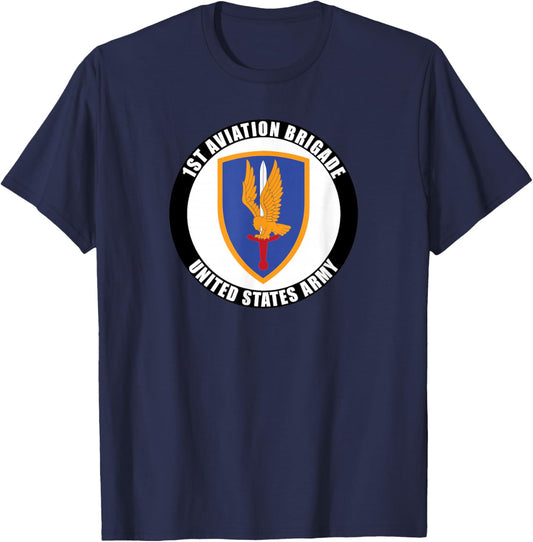 1st Aviation Brigade United States Army Military Veteran T-Shirt - T-Shirt | Navy