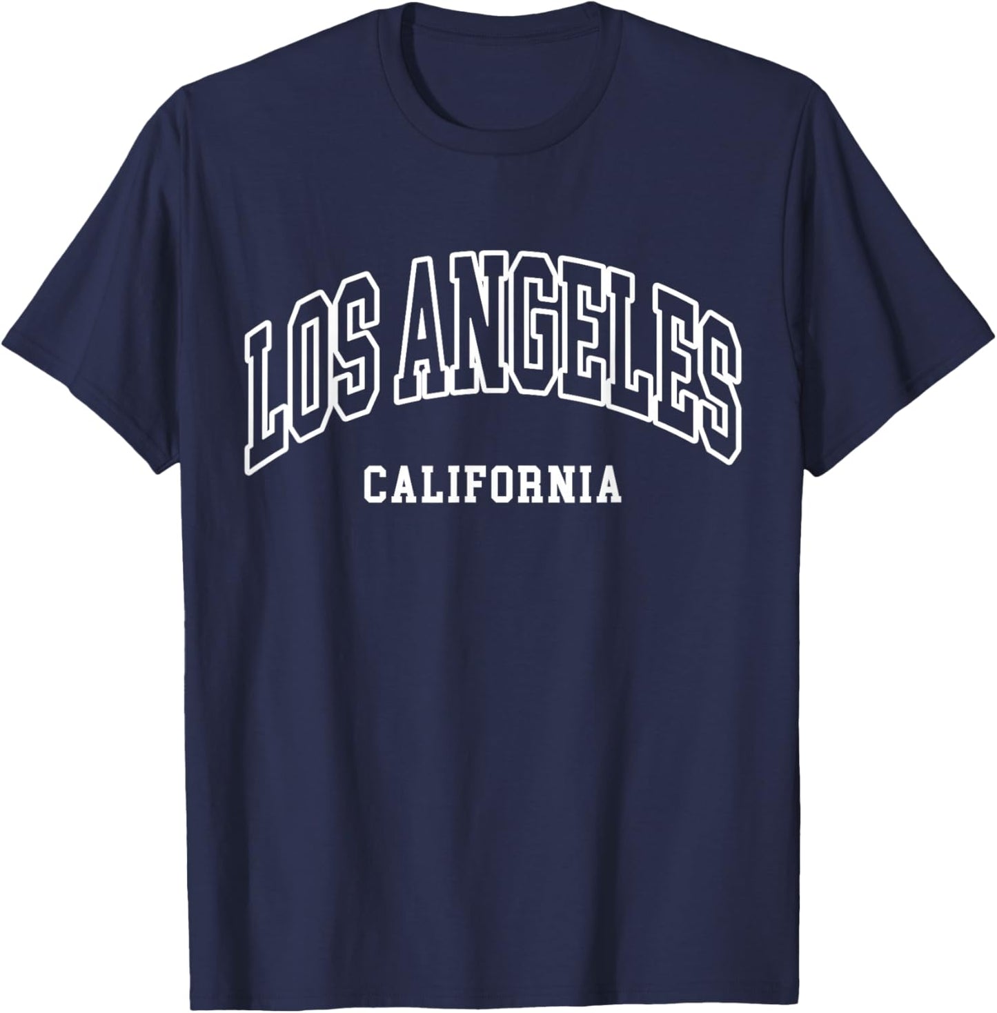Los Angeles - California - Throwback Design - Classic Small T-Shirt - T-Shirt | Navy