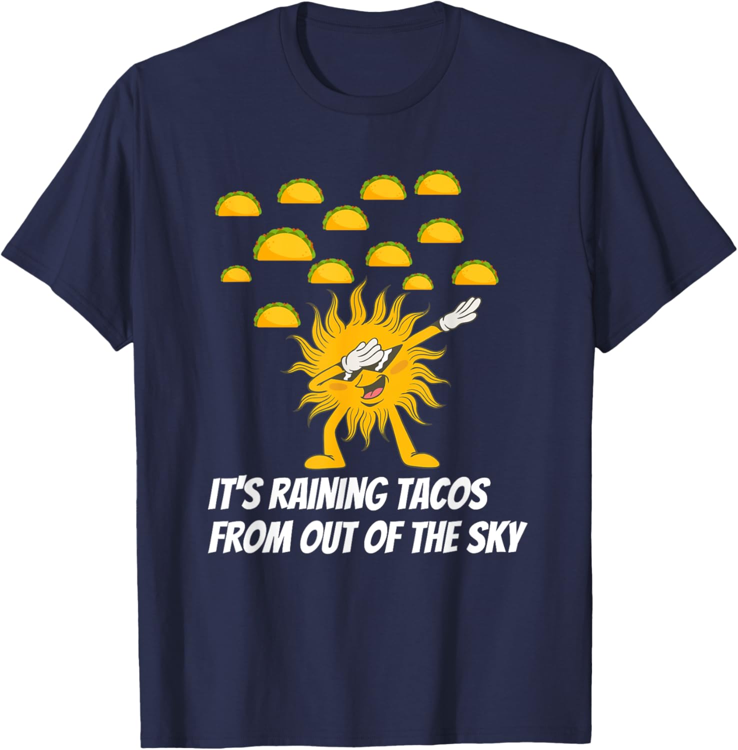 Funny kids It's Raining Tacos T-Shirt - T-Shirt | Navy
