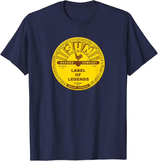 Sun Records Label Of Legends T-Shirt - T-Shirt | Navy