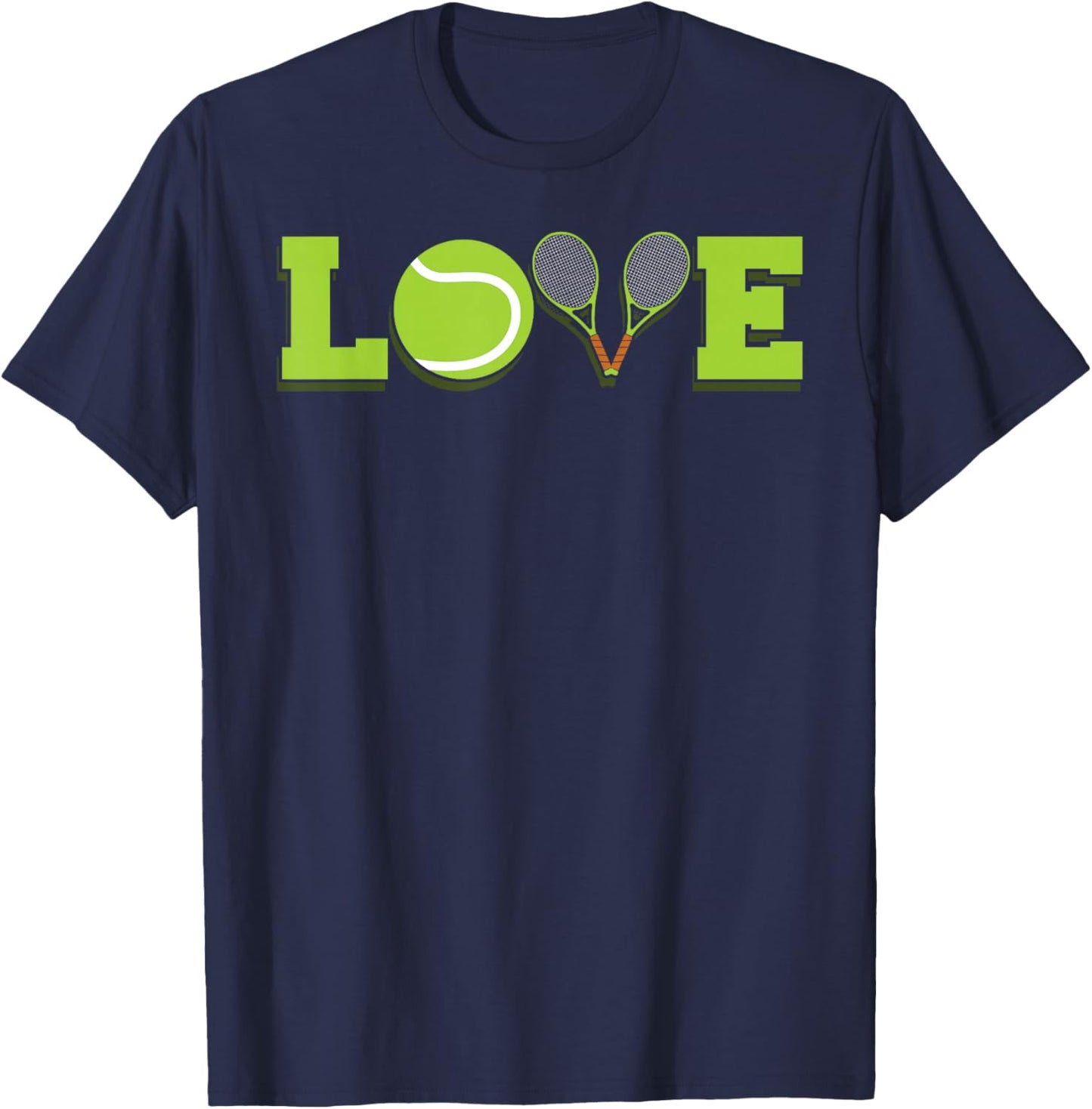Tennis Love Serve Tennis Player T-Shirt - T-Shirt | Navy
