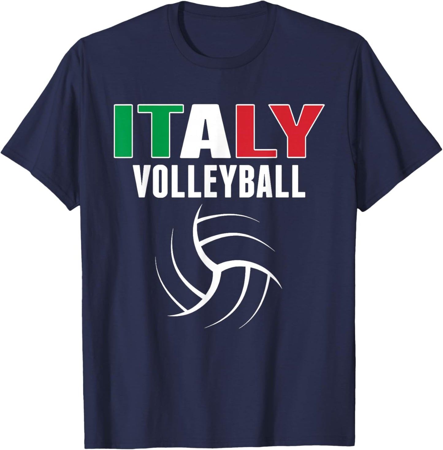Italy Volleyball Fans Jersey - Italian Flag Sport Lovers T-Shirt - T-Shirt | Navy