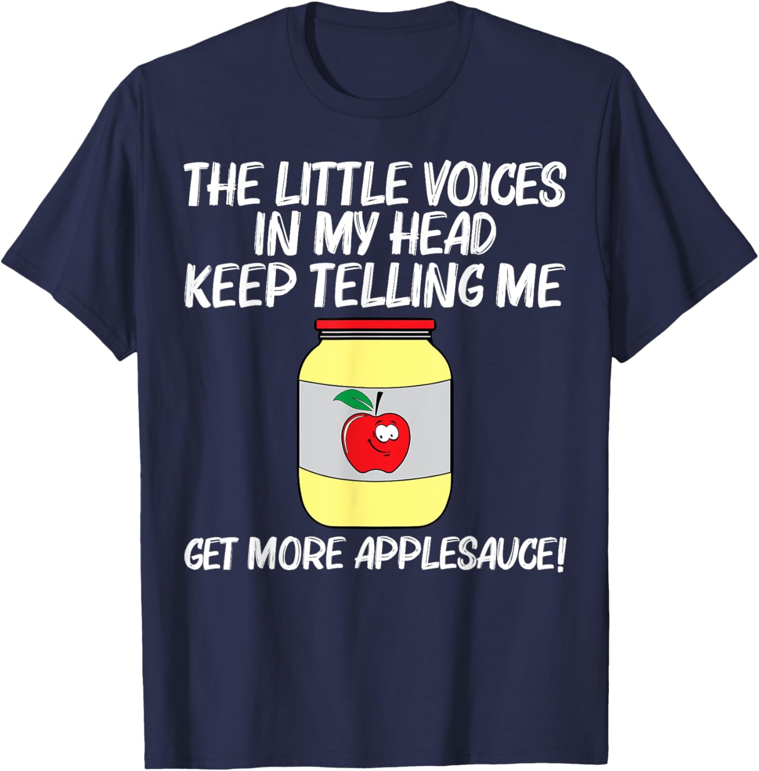 Cool Applesauce Women Sweetened Apple Sauce Food Jar T-Shirt - T-Shirt | Navy