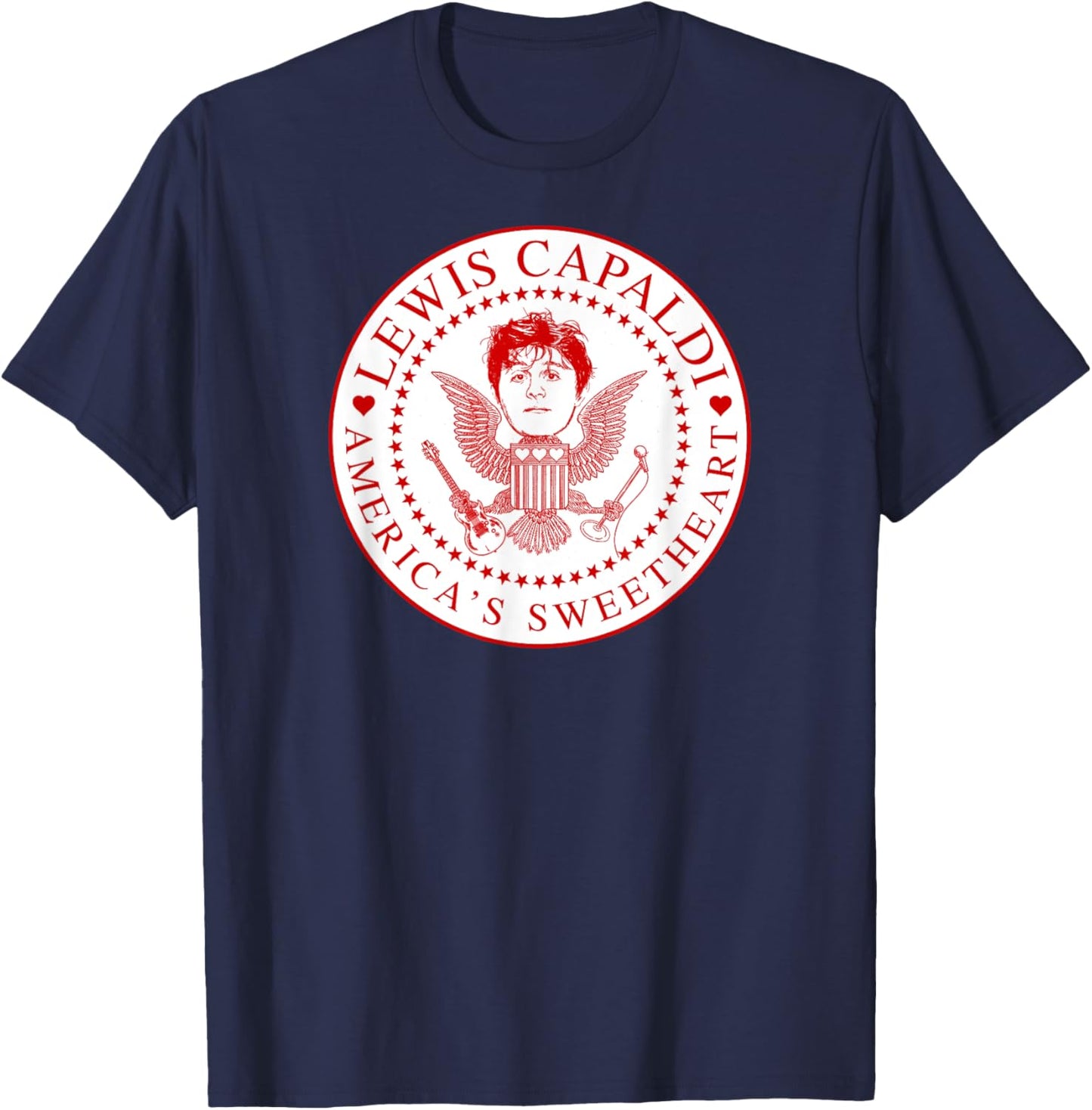 Lewis Capaldi – Presidential Seal T-Shirt - T-Shirt | Navy