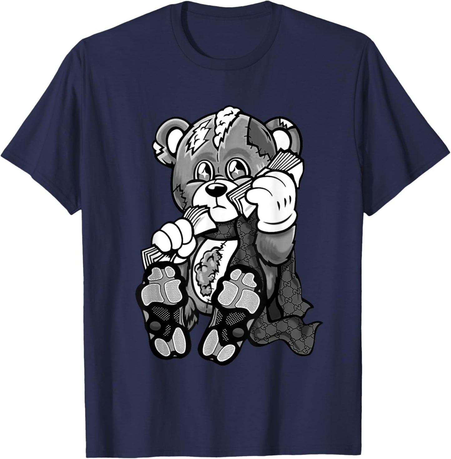 11 Cool Grey Heartbreak Money Shoes Retro Cool Grey 11 T-Shirt - T-Shirt | Navy