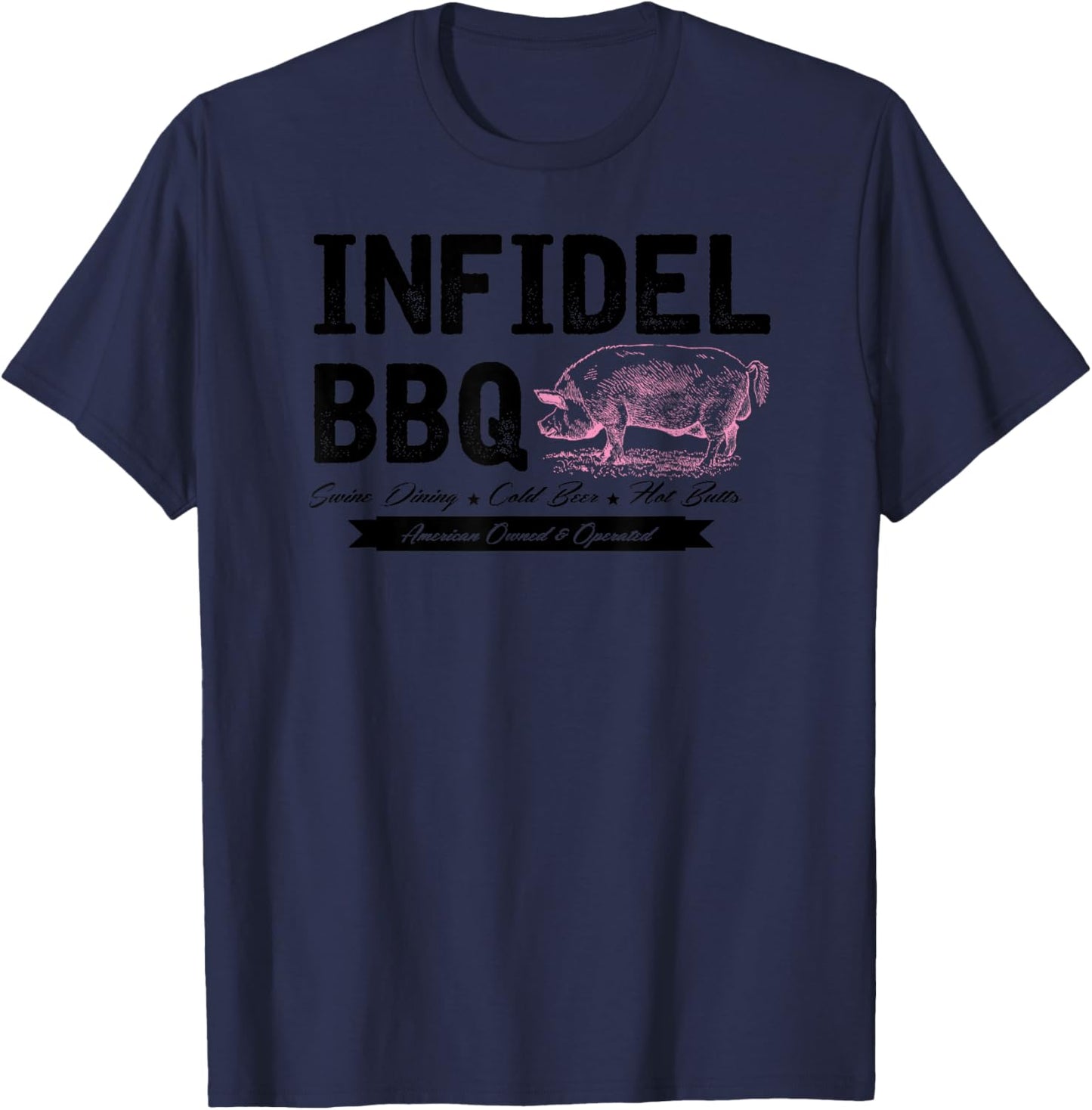 Infidel Bbq T-Shirt - T-Shirt | Navy