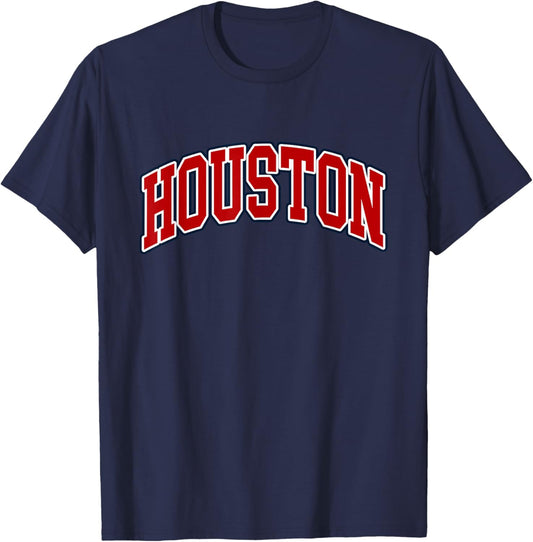 Houston - Throwback Design H-Town - Classic T-Shirt - T-Shirt | Navy