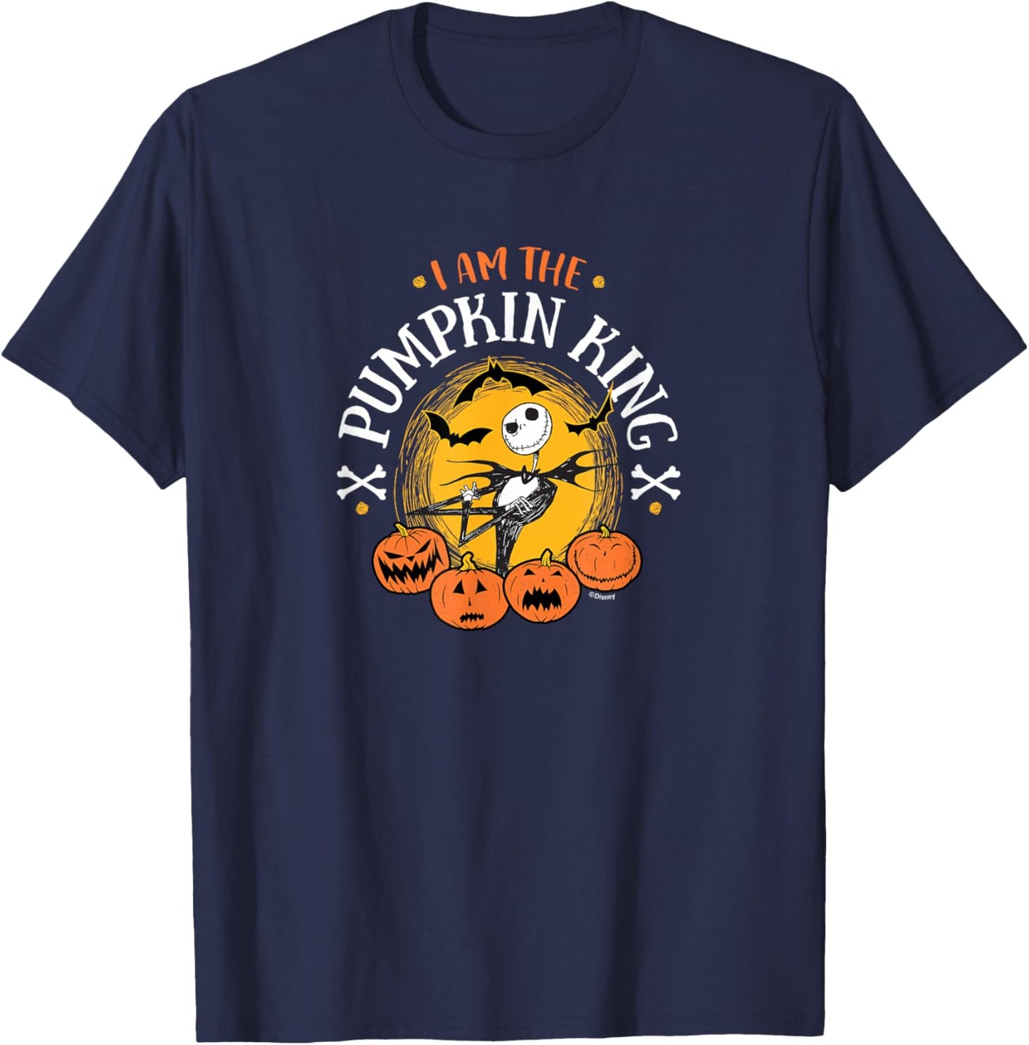 Jack Skellington I Am The Pumpkin King T-Shirt - T-Shirt | Navy