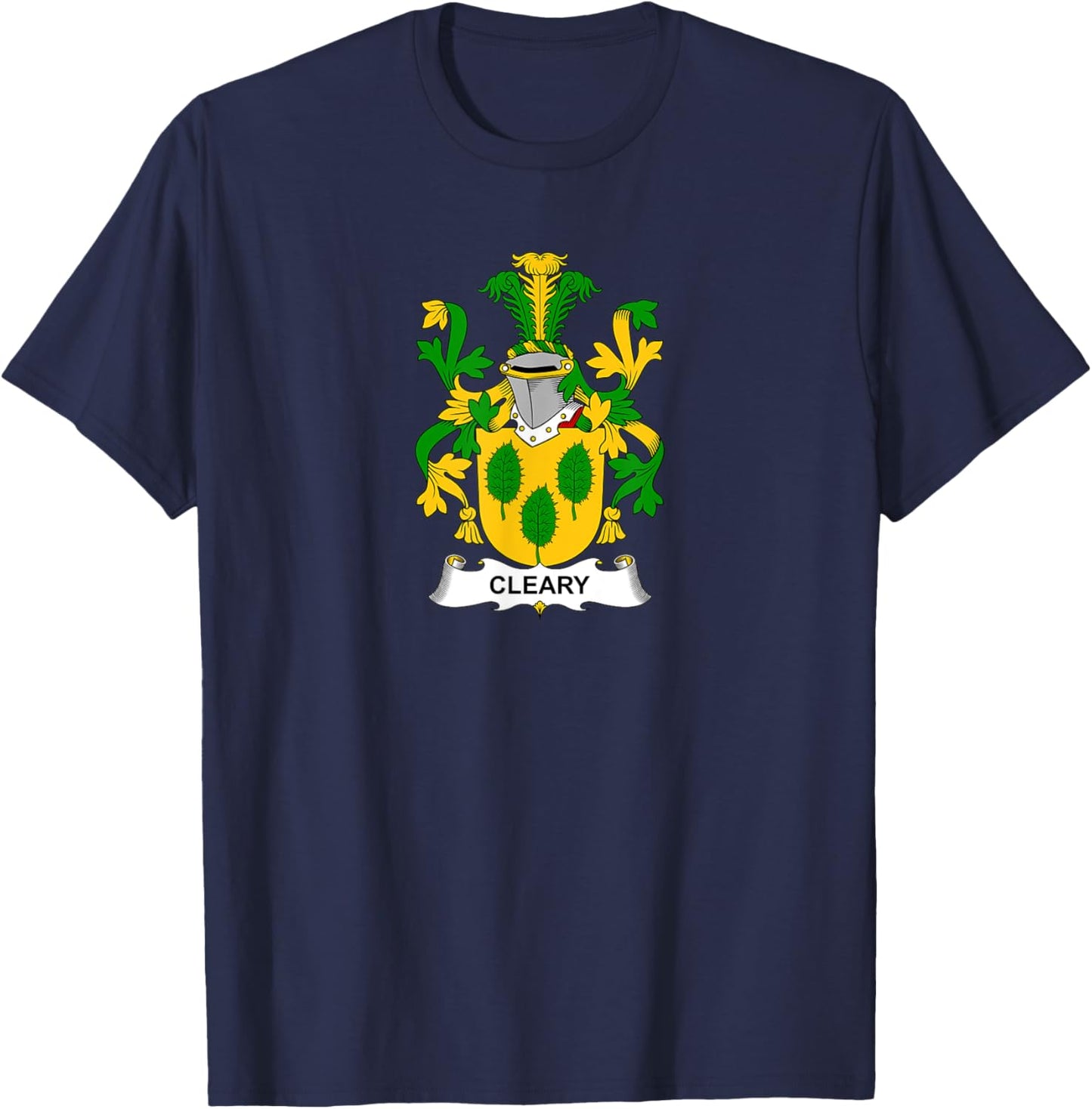 Cleary Coat of Arms - Family Crest T-Shirt - T-Shirt | Navy