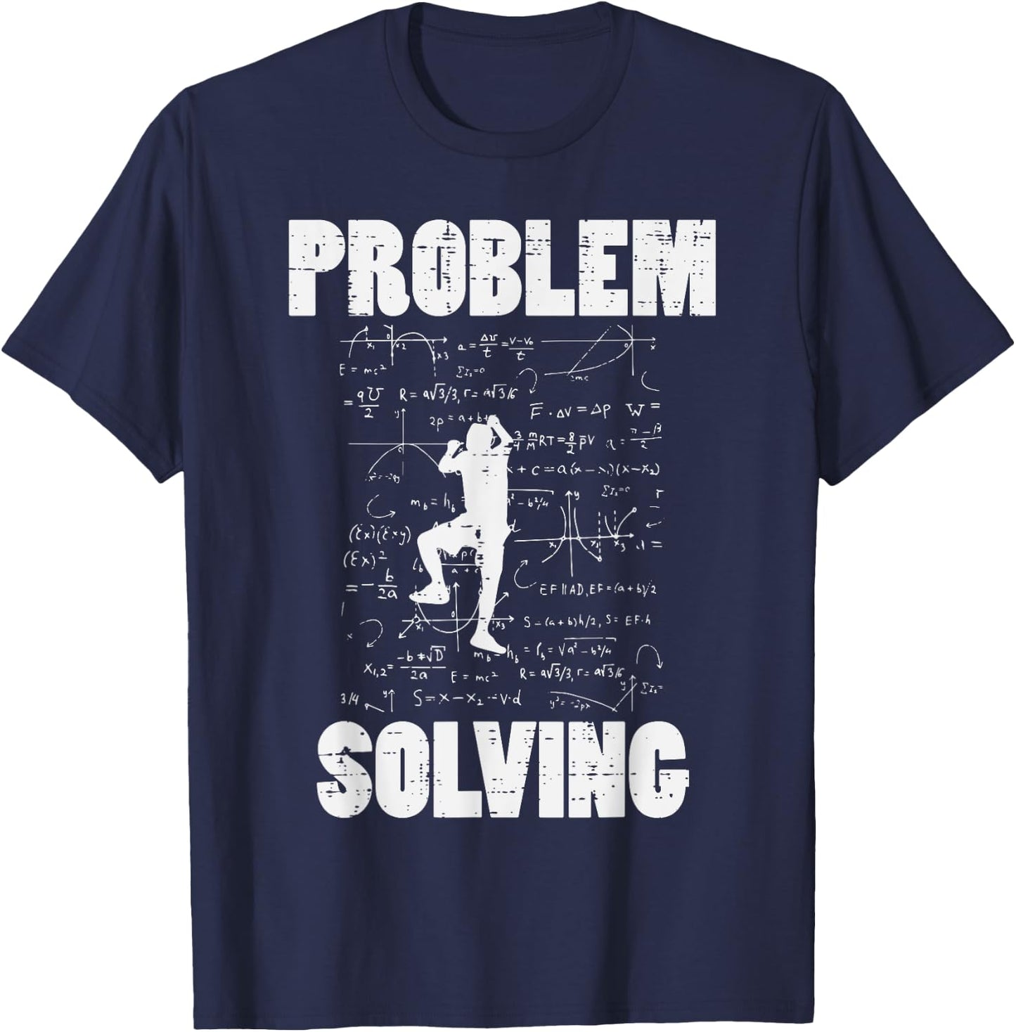 Climbing Problem Solving Math Funny Bouldering Men Women Kid T-Shirt - T-Shirt | Navy