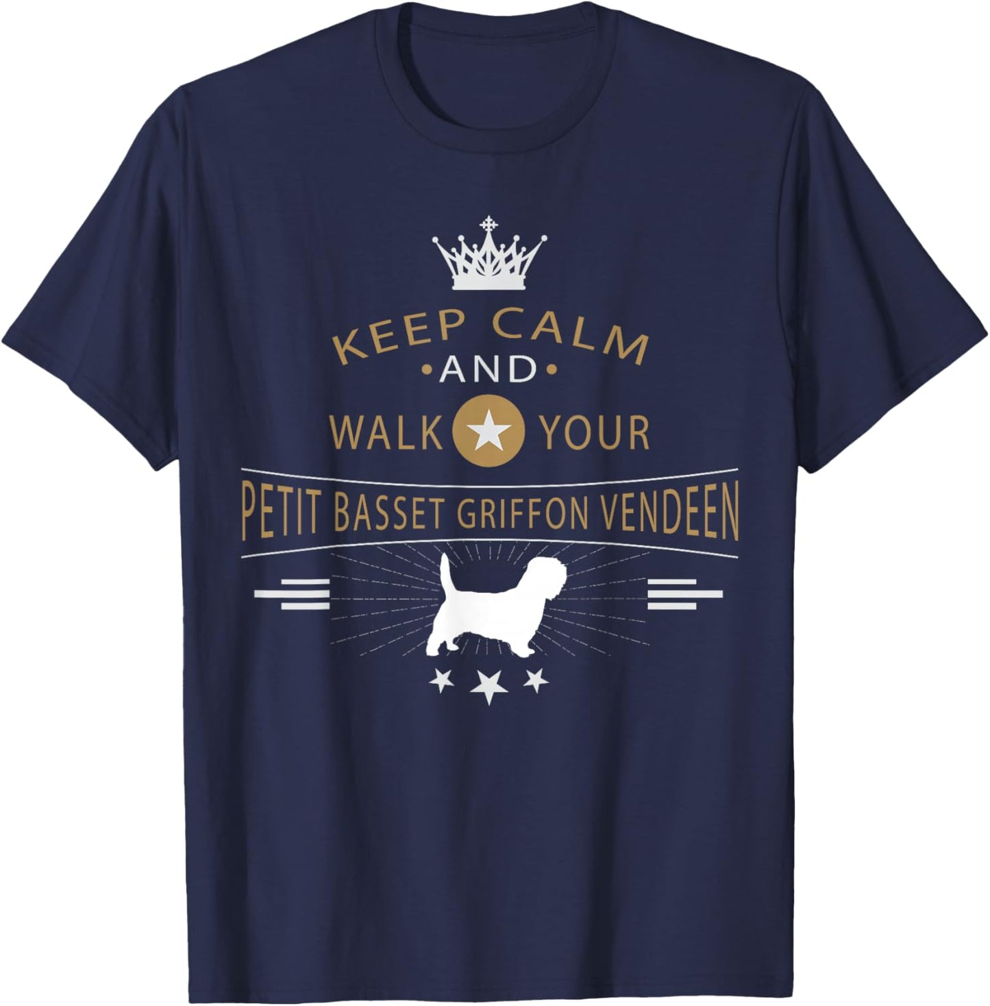 PBGV Petit Basset Griffon Vendeen Dog Breed Women Kids T-Shirt - T-Shirt | Navy