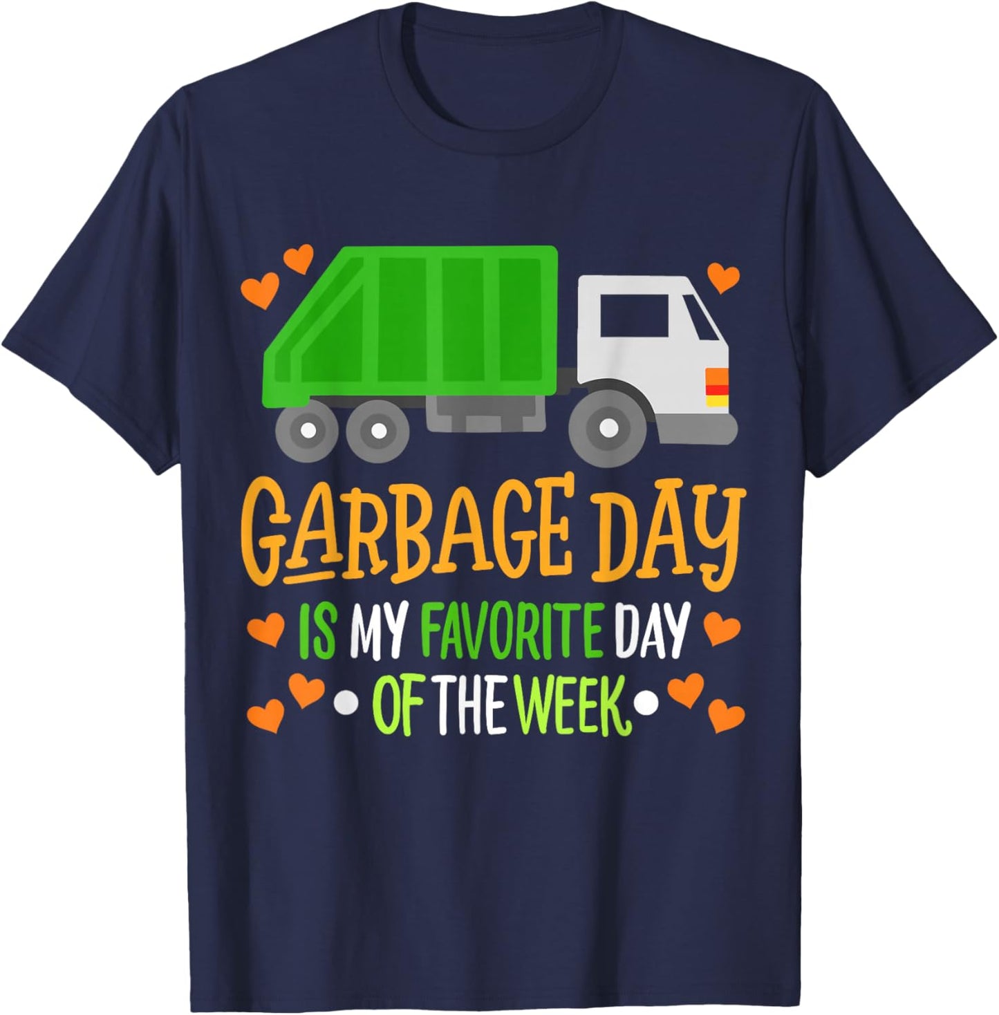 Garbage Truck T-Shirt - T-Shirt | Navy