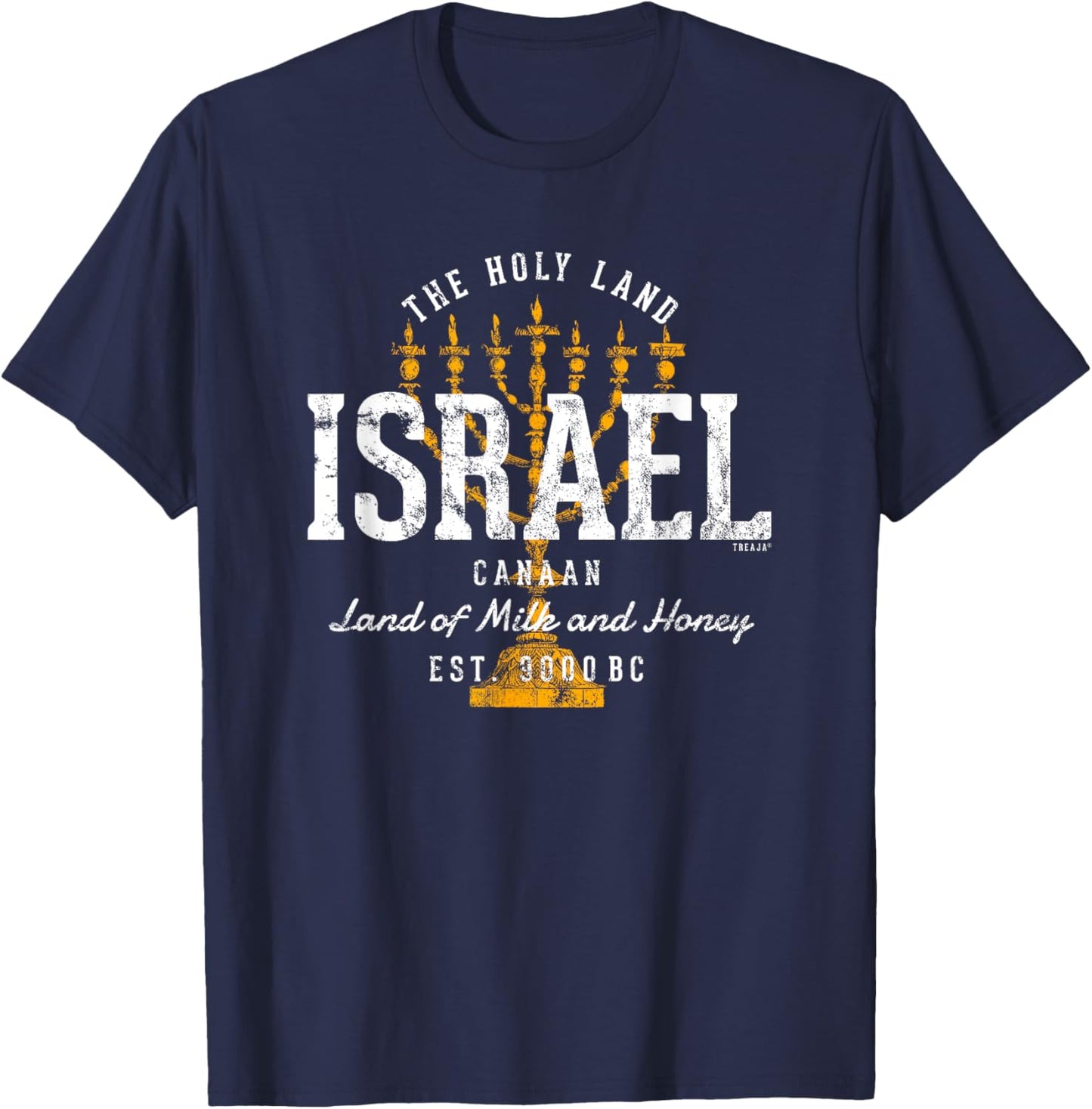 Vintage Style Retro Israel T-Shirt - T-Shirt | Navy