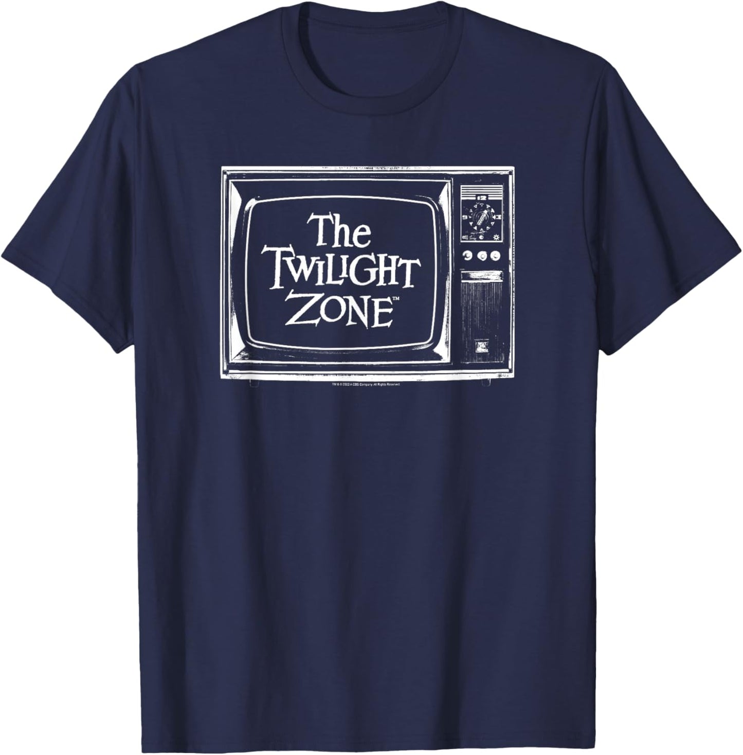 The Twilight Zone Vintage Television Logo T-Shirt - T-Shirt | Navy