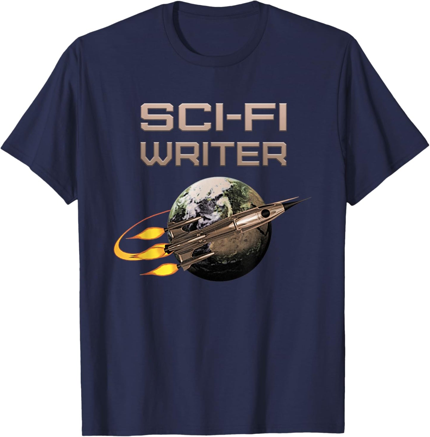 Sci-Fi Writer Science Fiction Author Novelist T-Shirt - T-Shirt | Navy