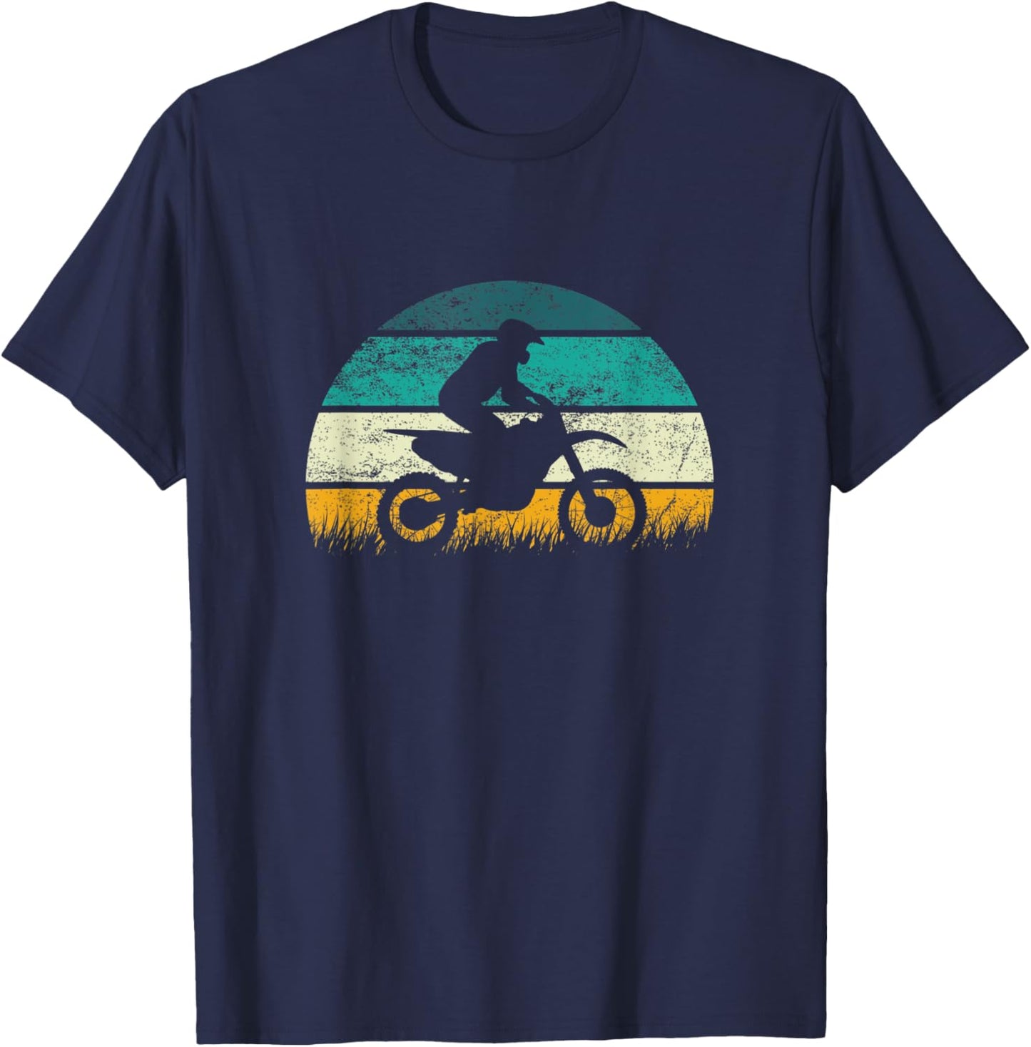 Motocross Bike Vintage Dirtbike MX Racing Retro Dirt Bike T-Shirt - T-Shirt | Navy